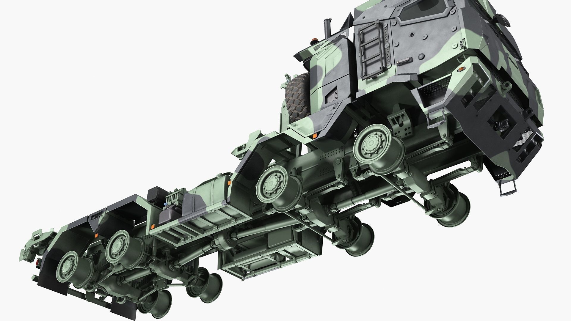 RMMV HX3 tactical military truck 8x8 3D model CGTrader