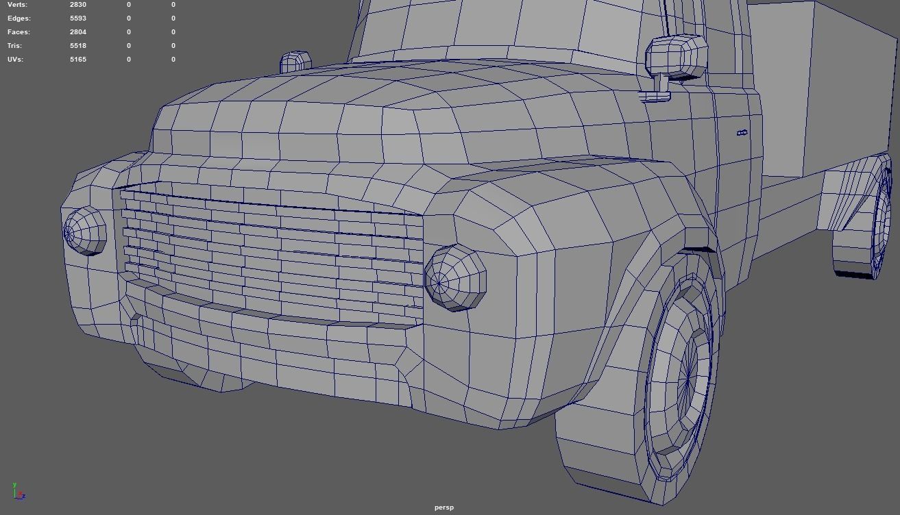 3D model Low Poly Truck 01 VR / AR / low-poly | CGTrader