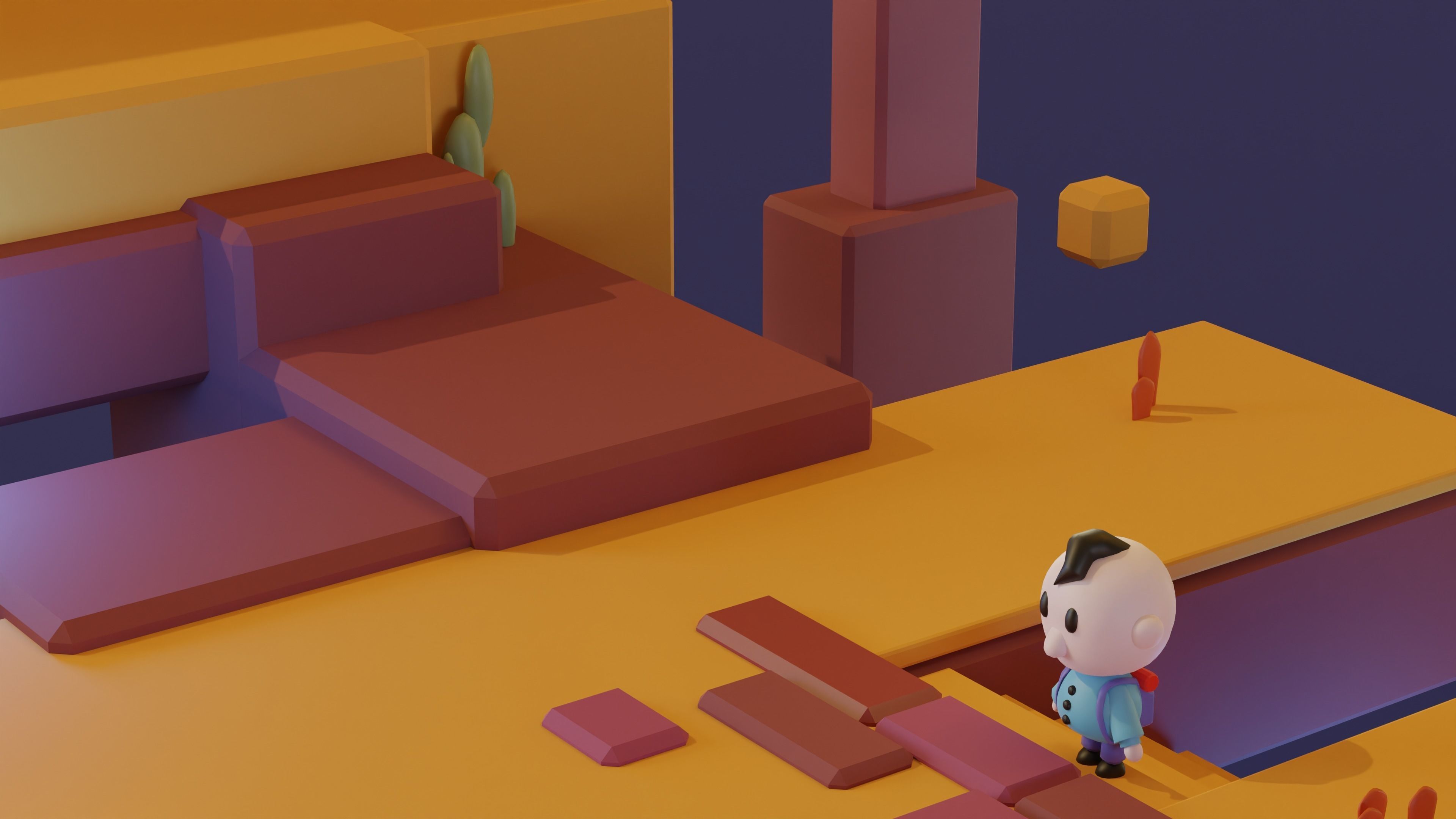 3D model Low poly Desert Landscape Assets VR / AR / low-poly | CGTrader