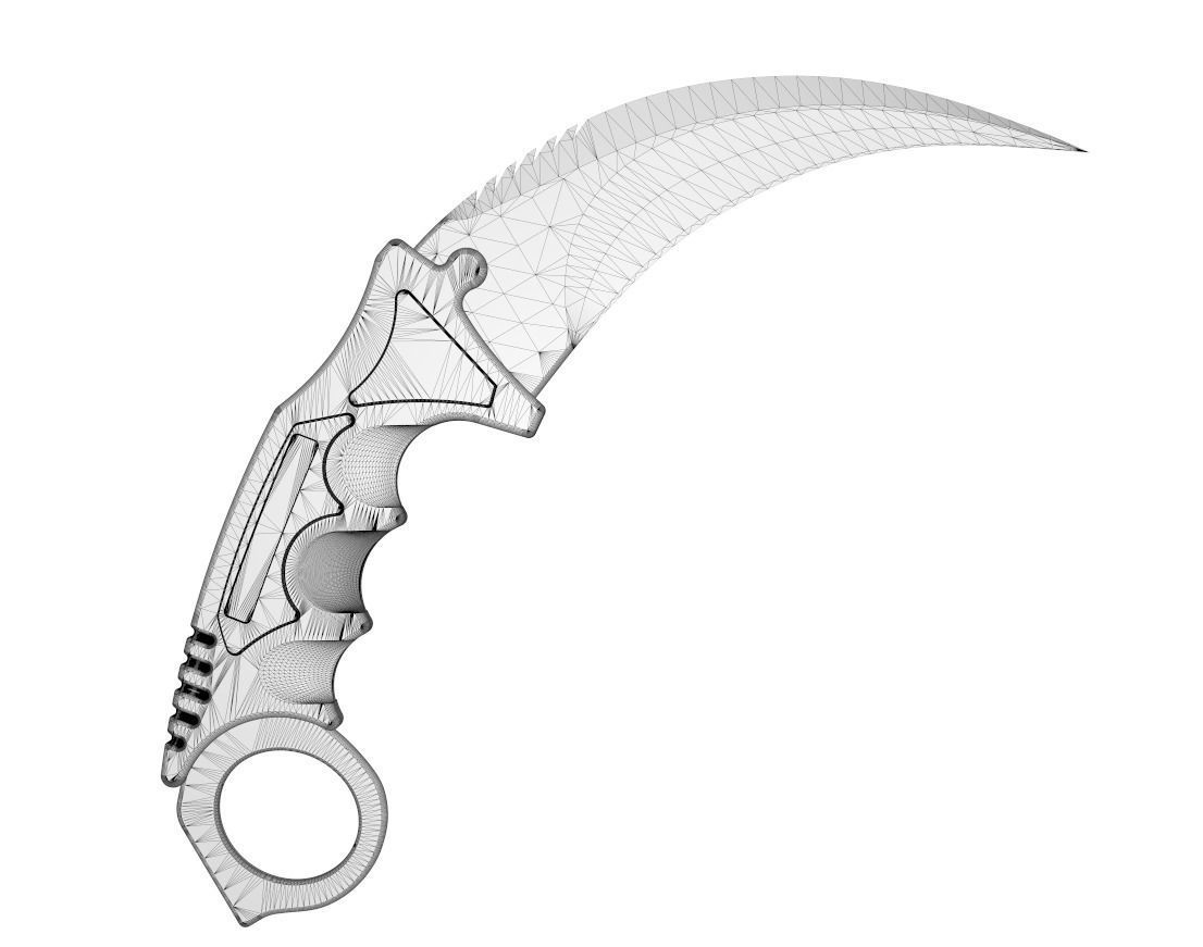 3D model CSGO Dagger Knife VR / AR / low-poly | CGTrader