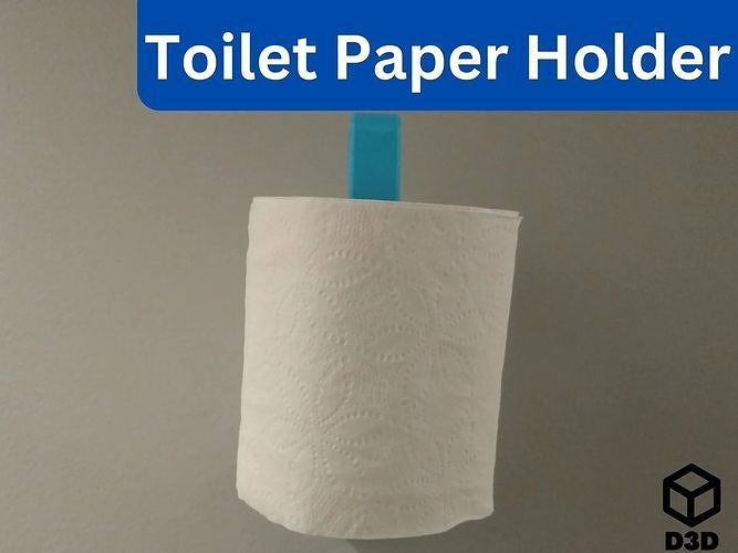 Toilet Paper Holder V1 3D model 3D printable CGTrader