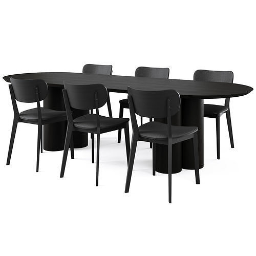 Dining Table TOWNSVILLE and Chair KATO 3D model CGTrader