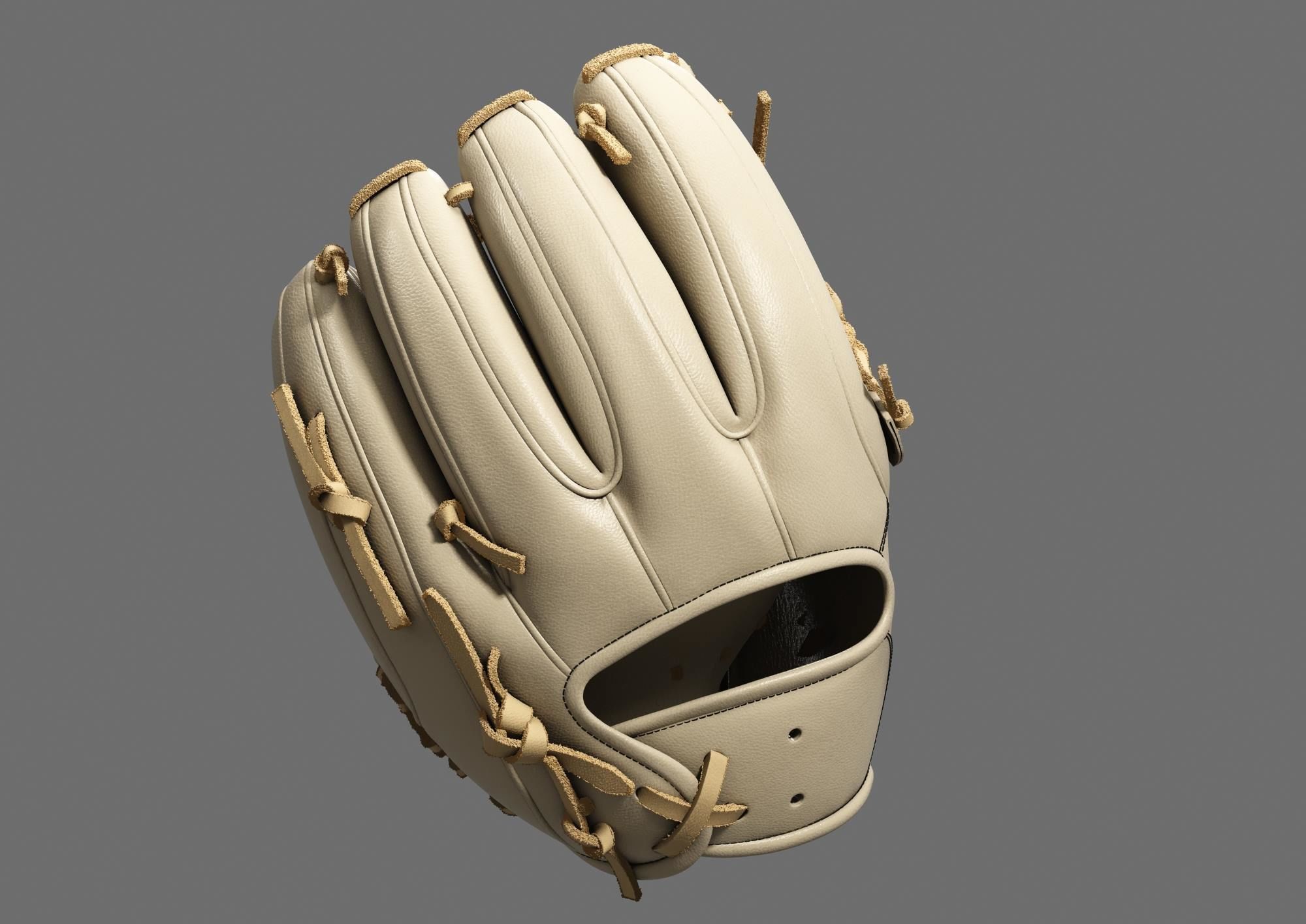 baseball glove a02 3D model CGTrader