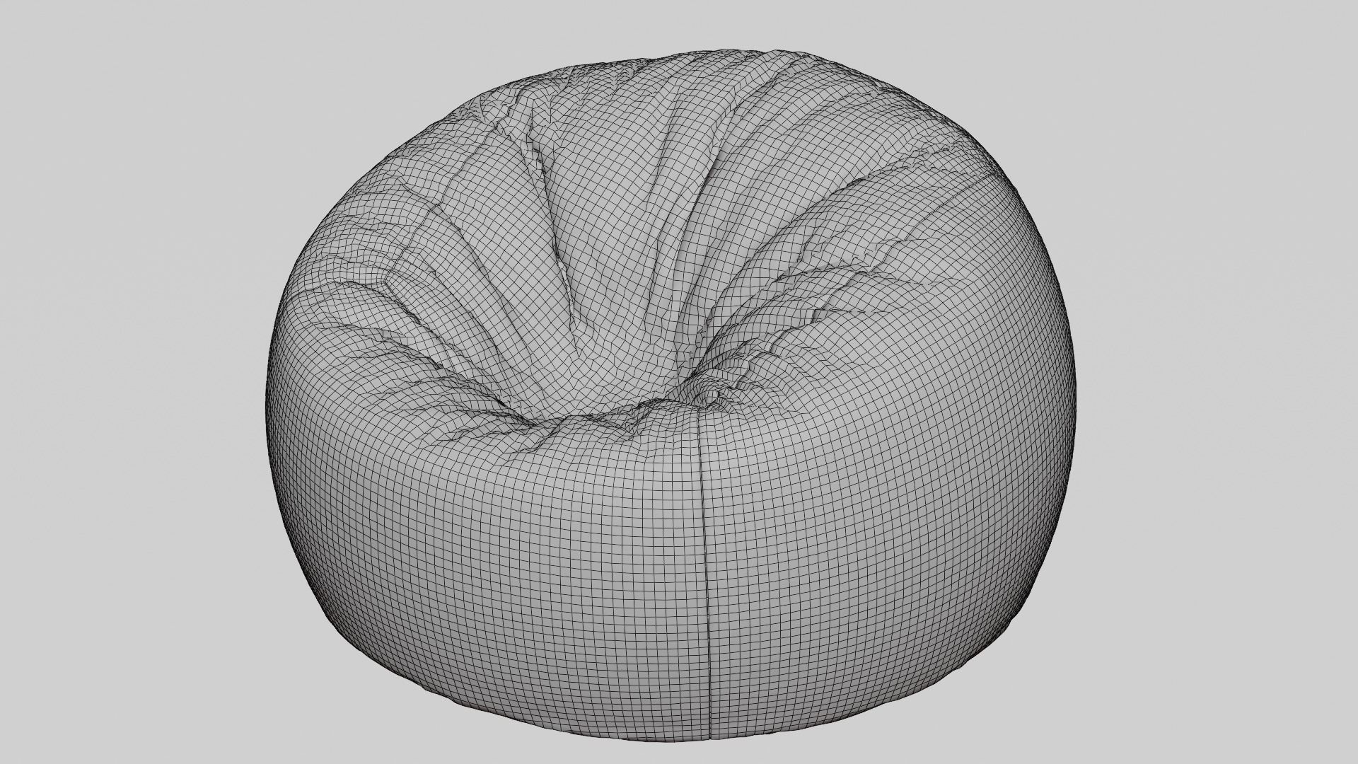 Bean bag Round 3D model CGTrader