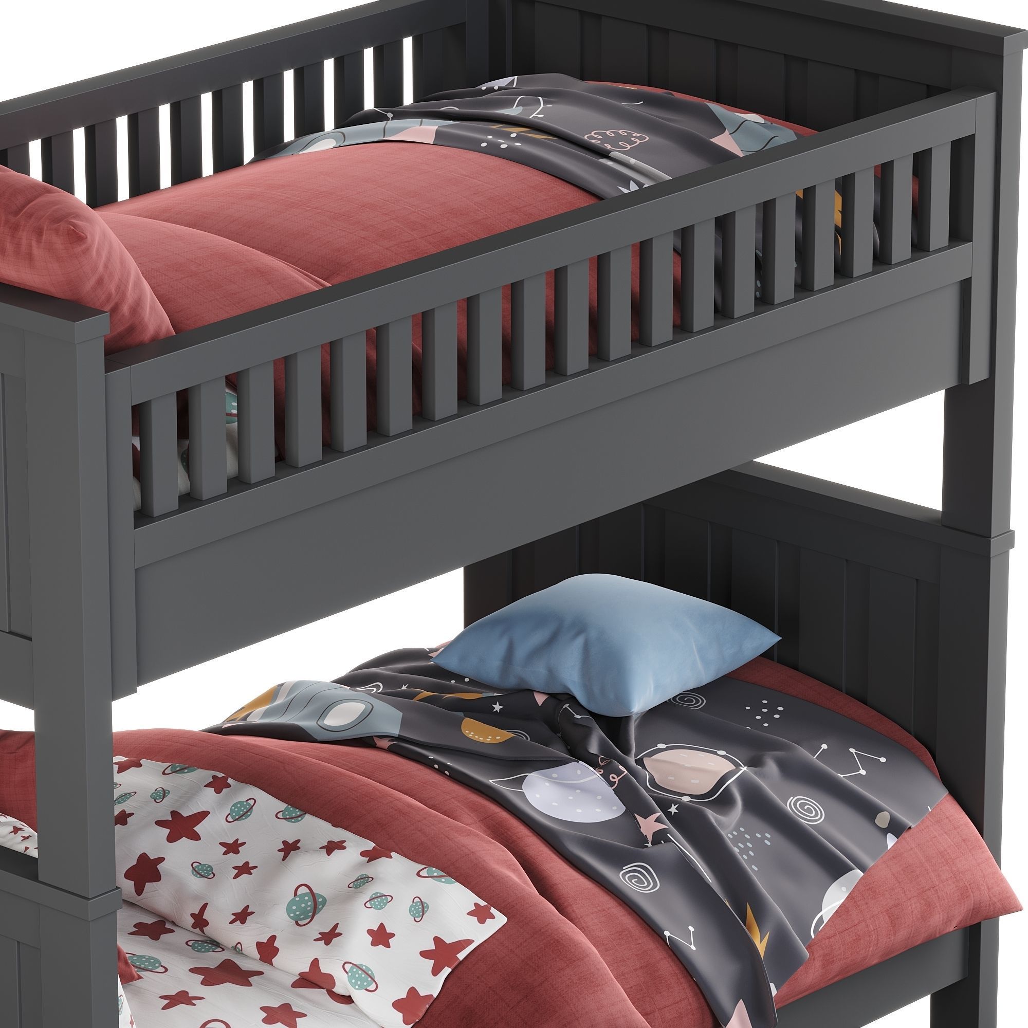 Rh Kenwood Bunk Bed 3D model CGTrader