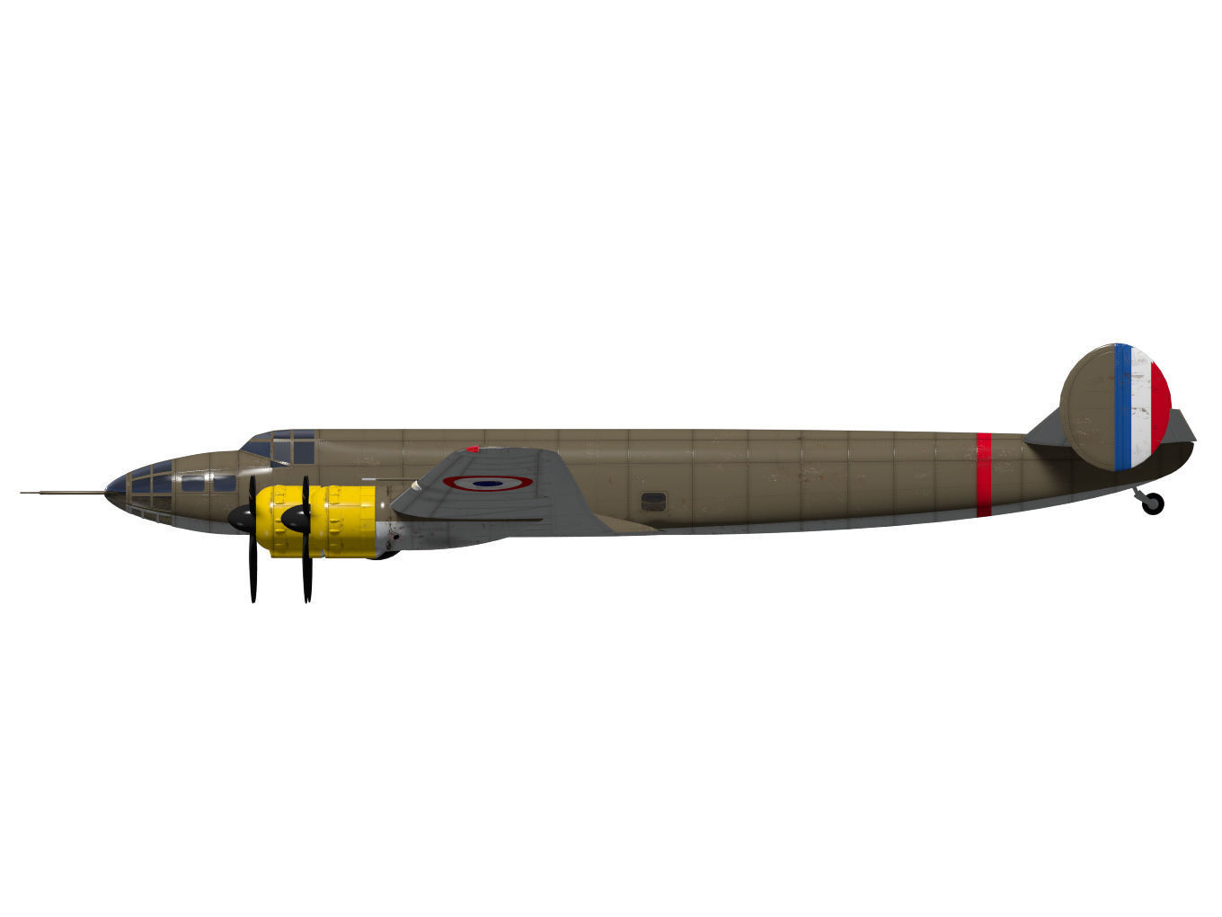 Bloch MB162 3D model | CGTrader