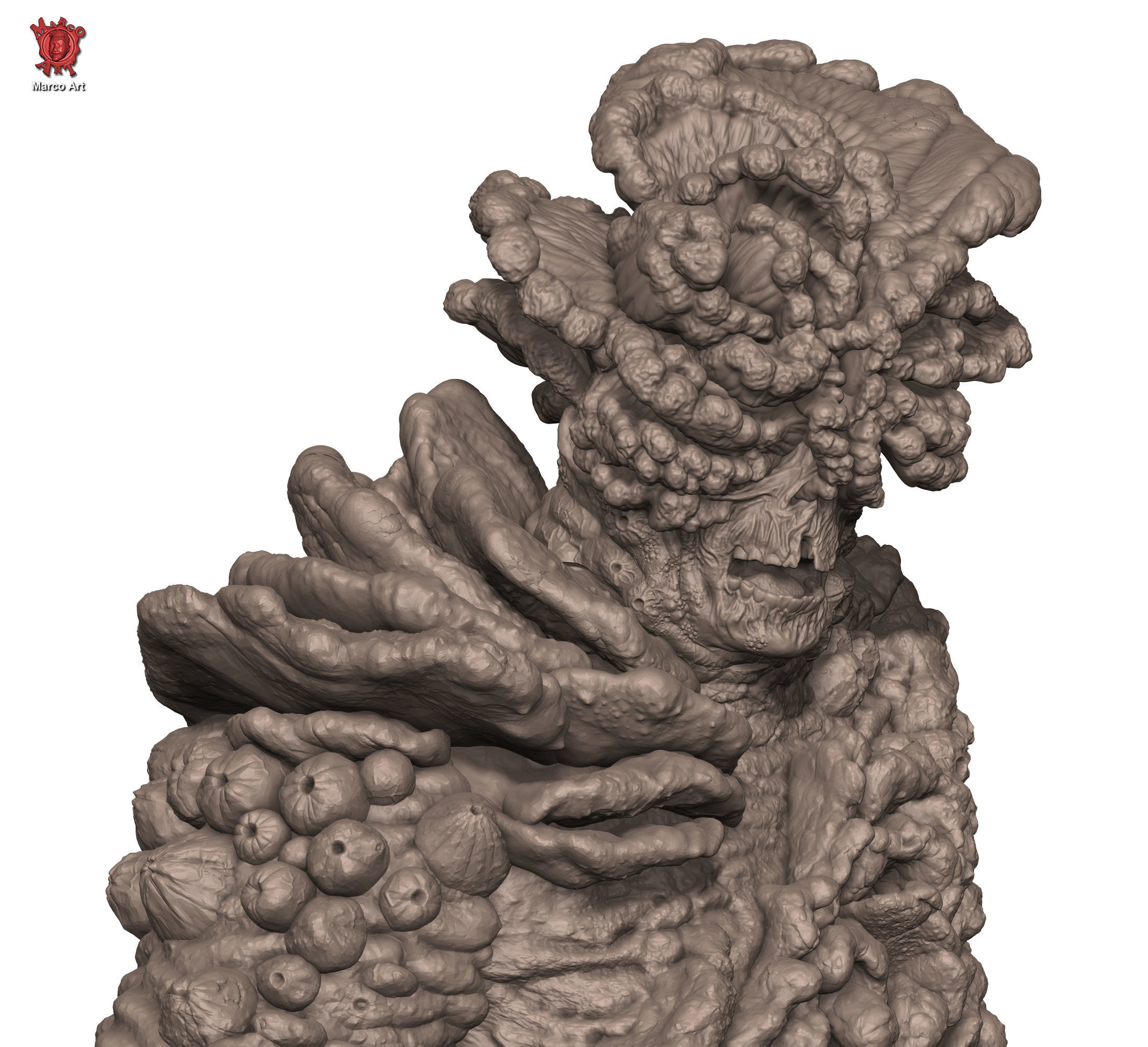 Mushrooms zombie The last of Us Stl flie 3D model 3D printable CGTrader