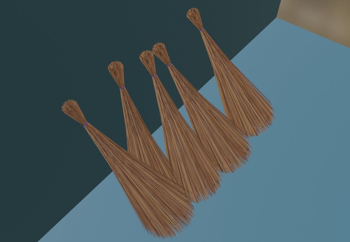 Indian Traditional Broom 3D model CGTrader