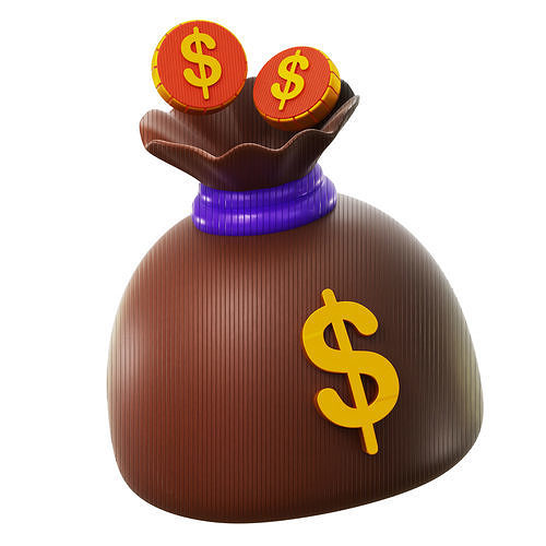 Money Bag 3D Models for Download