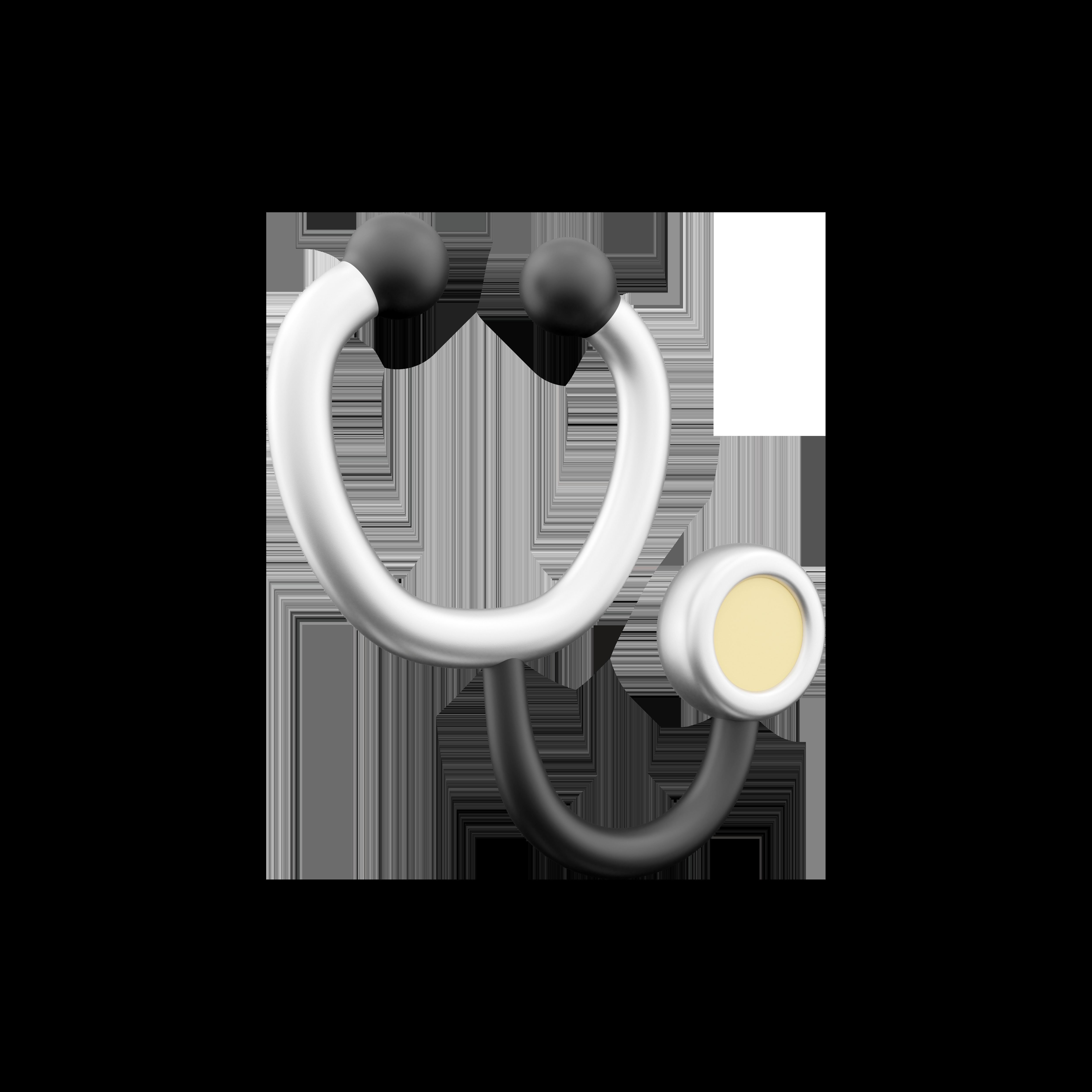 3d stethoscope cartoon icon 3D model CGTrader