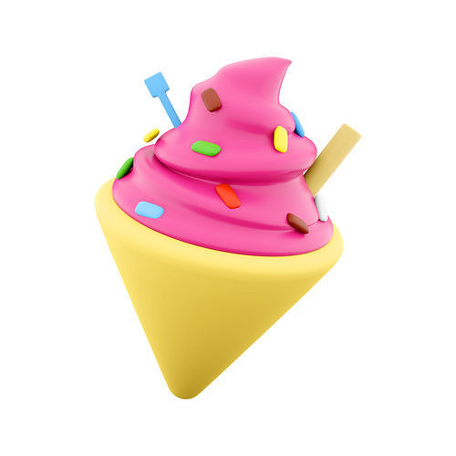 3d ice cream cartoon icon 3D model CGTrader 3d ice cream cartoon icon 3D model CGTrader