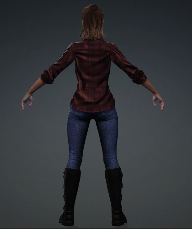 3D model Glory - Female Rigged 3d Character VR / AR / low-poly | CGTrader