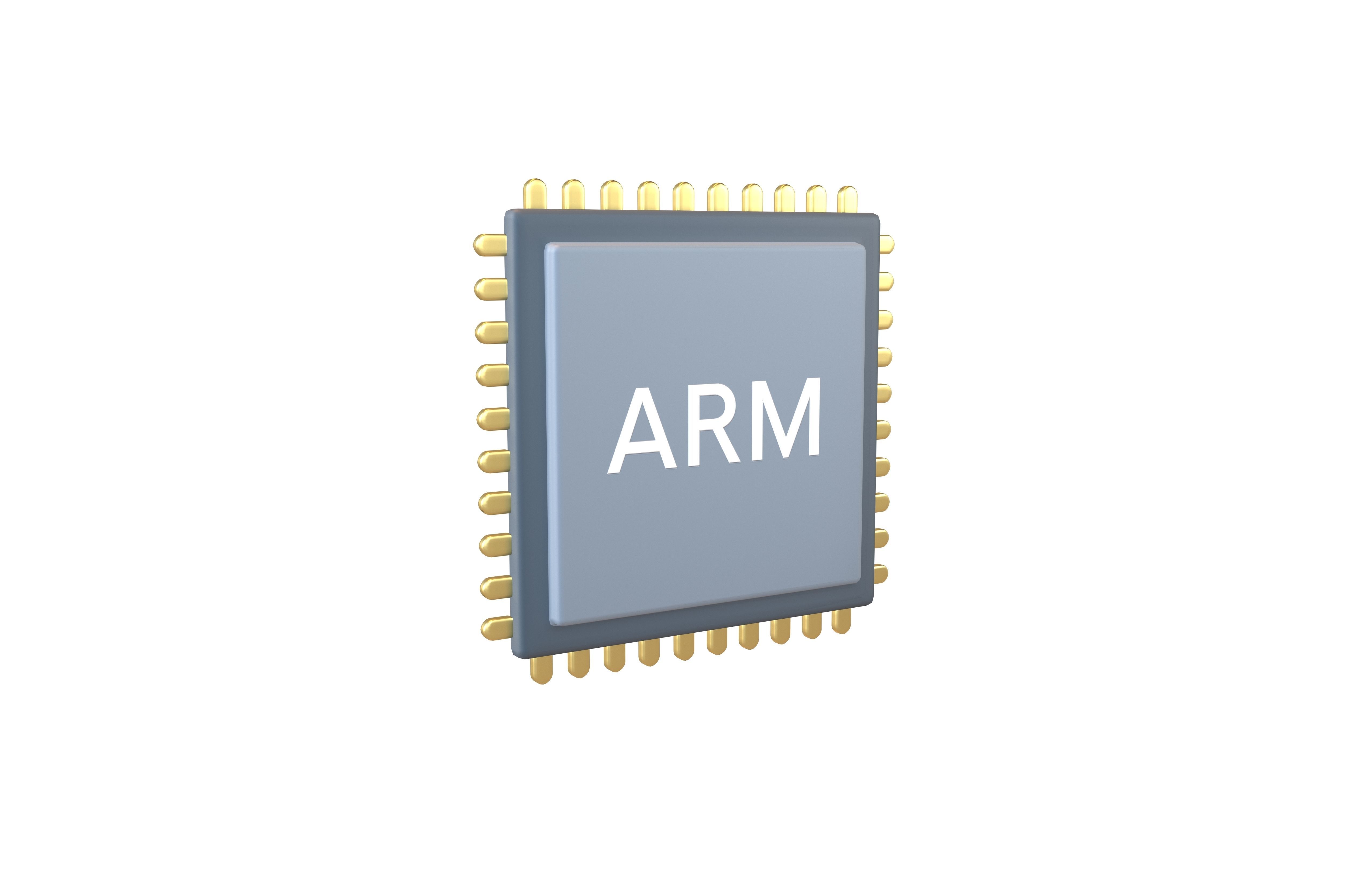 3D model Chip Icon v1 004 VR / AR / low-poly | CGTrader