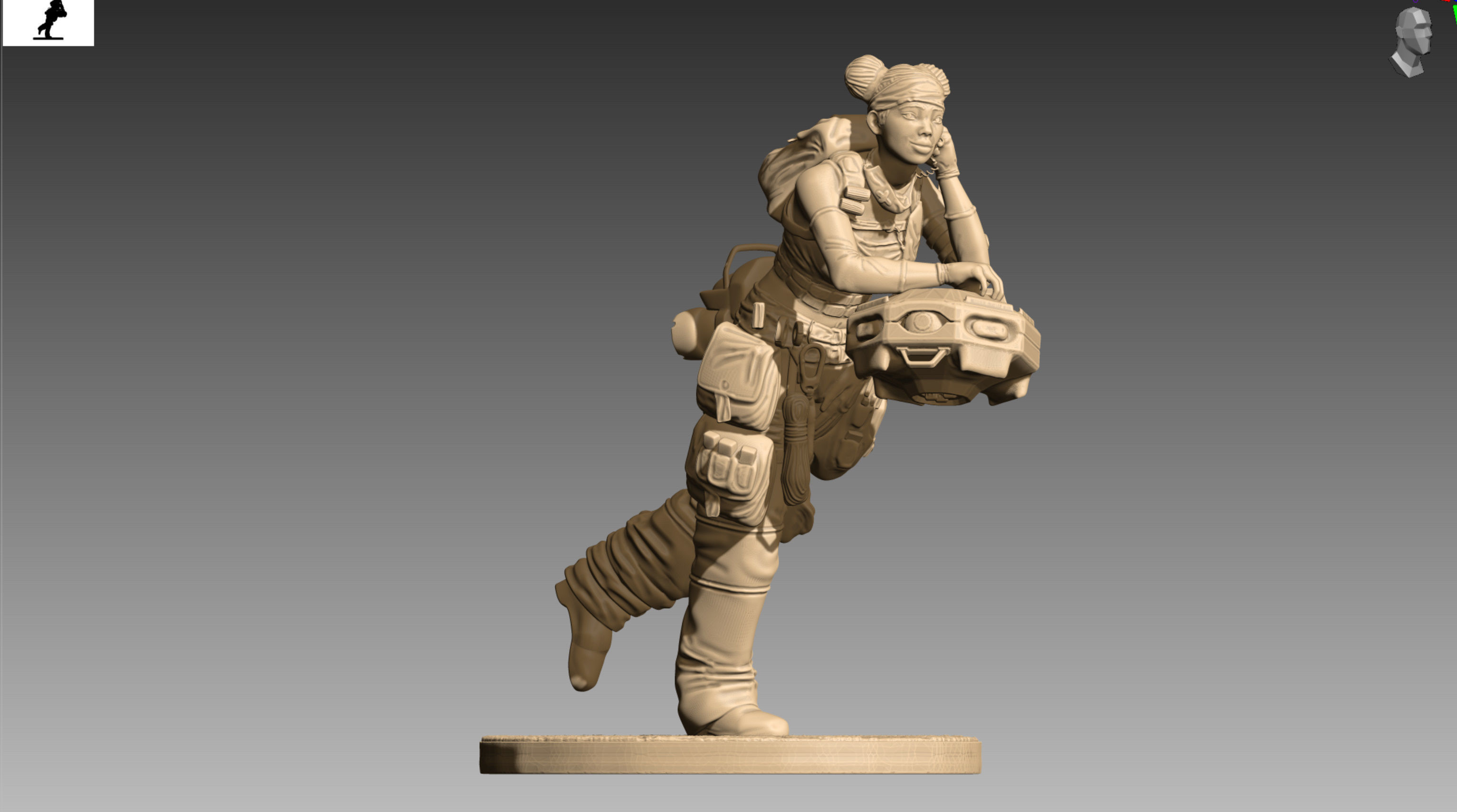 Apex Legends Lifeline 3D print OBJ STL 3D model 3D printable CGTrader