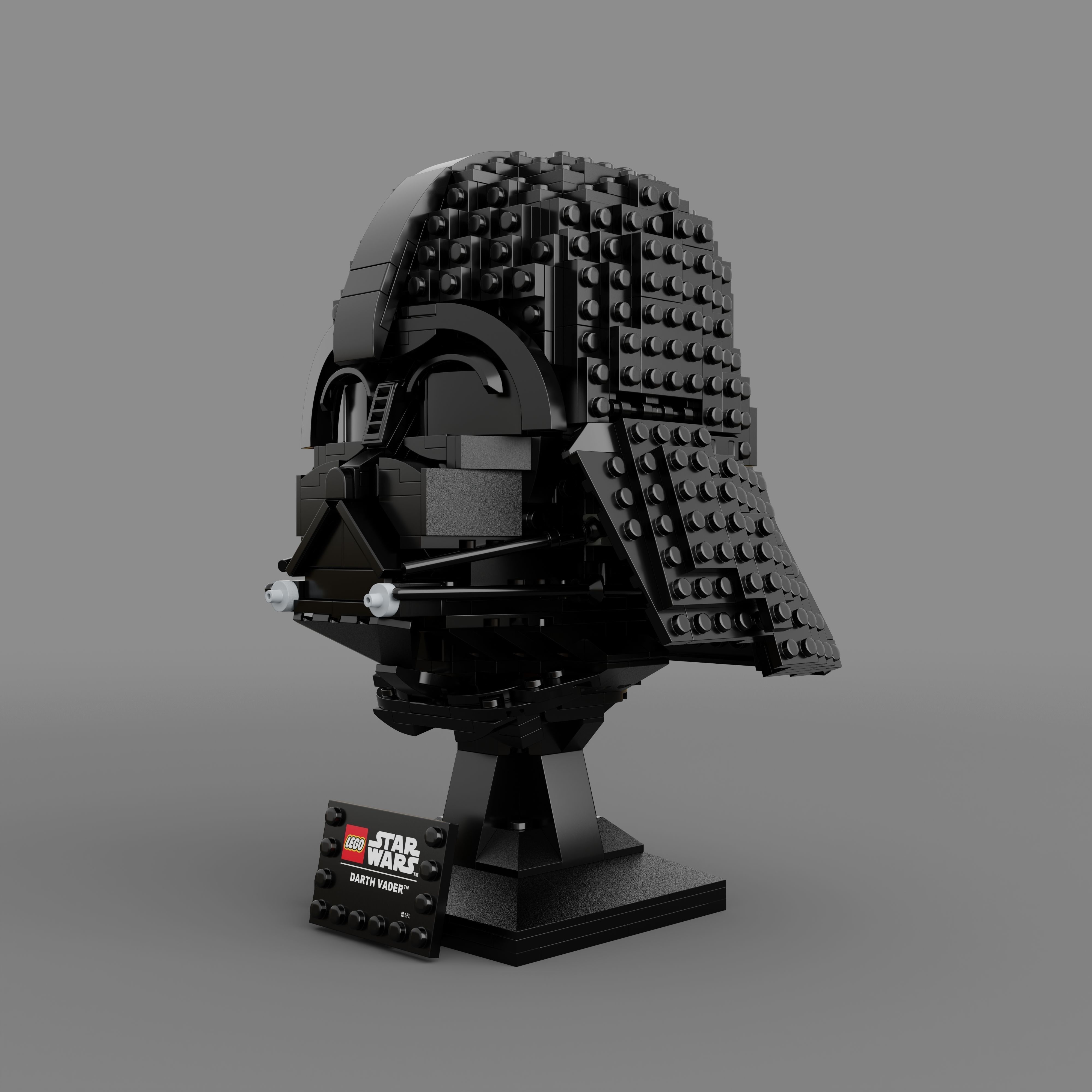 Star Wars Darth Vader LEGO Helmet 3D model CGTrader