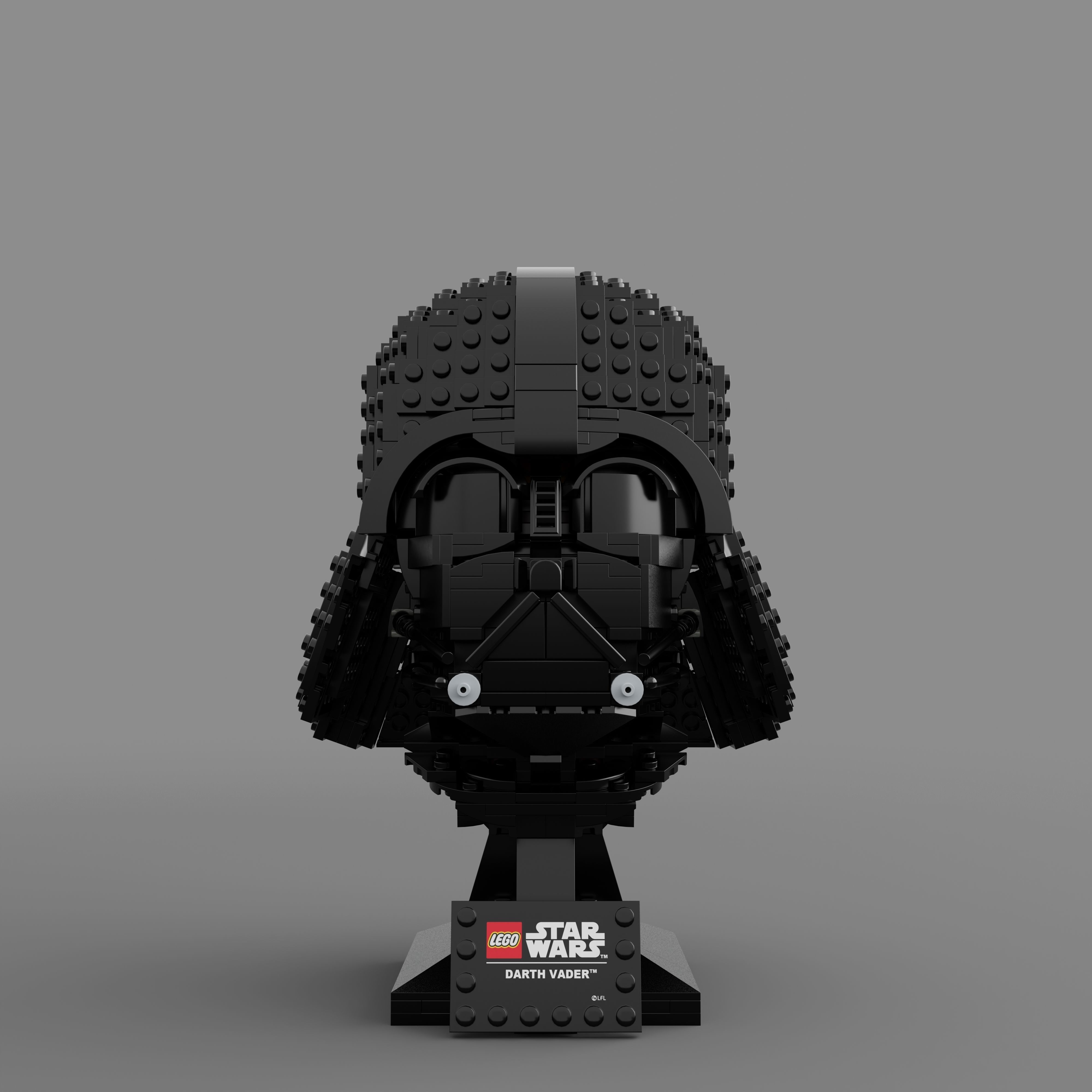 Star Wars Darth Vader LEGO Helmet 3D model CGTrader