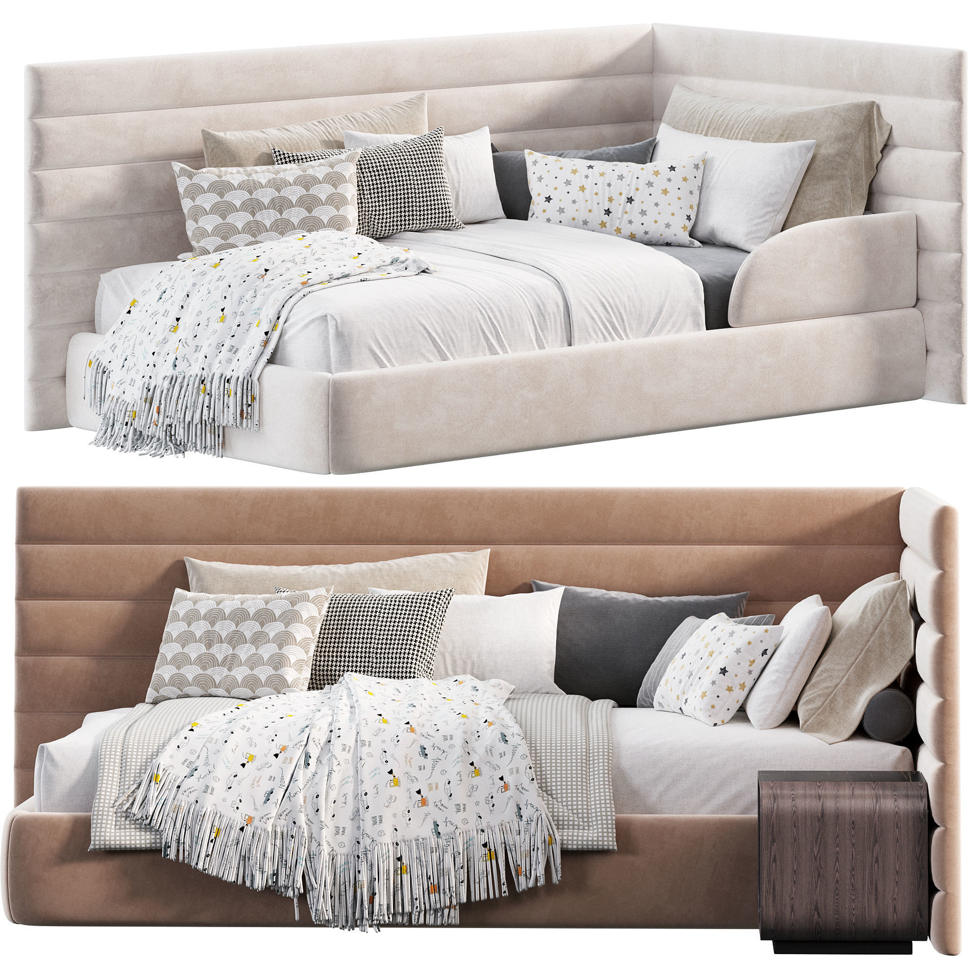 Bags bani bed 3D model CGTrader