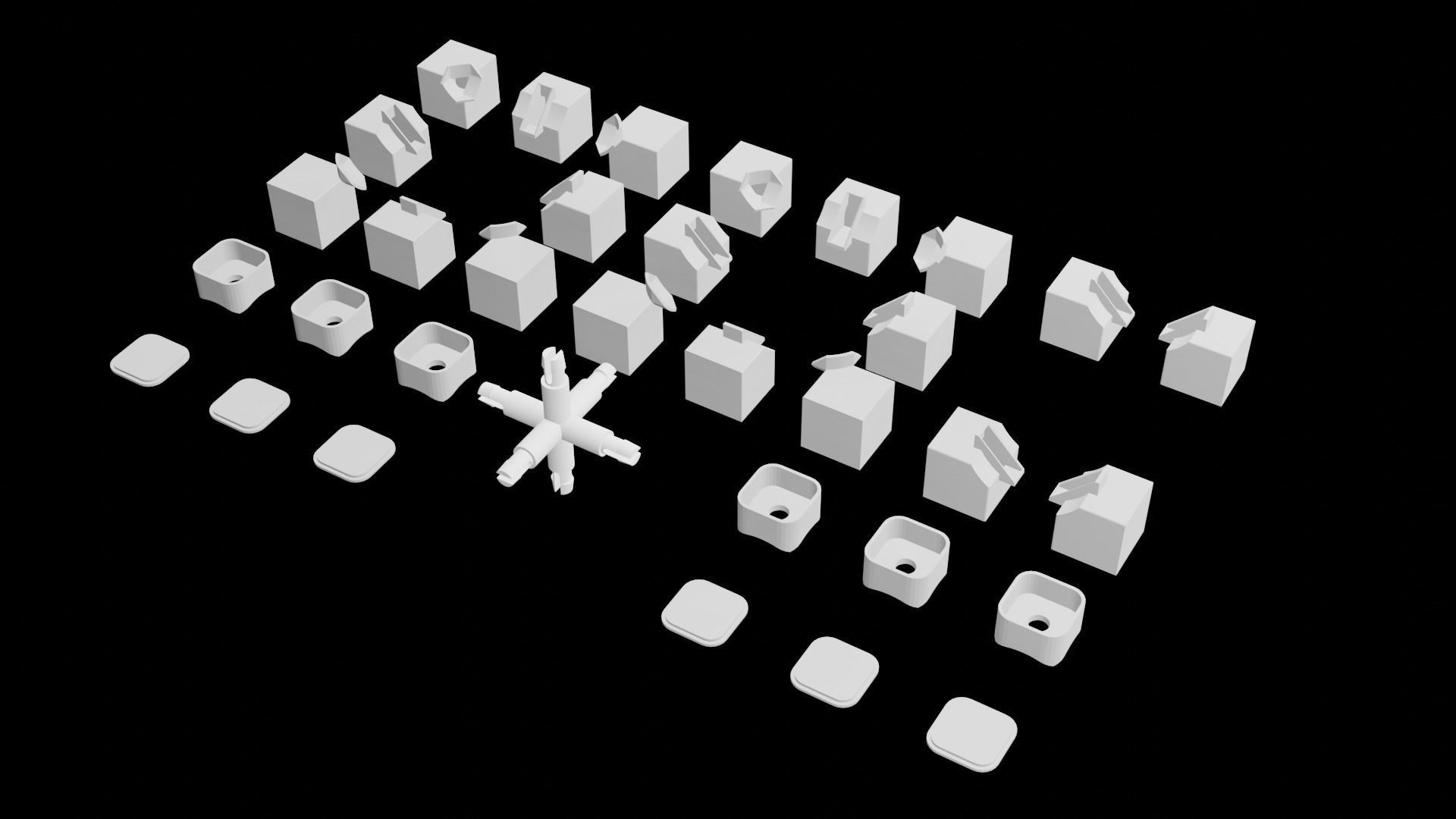 Rubik Cube 3D model 3D printable | CGTrader