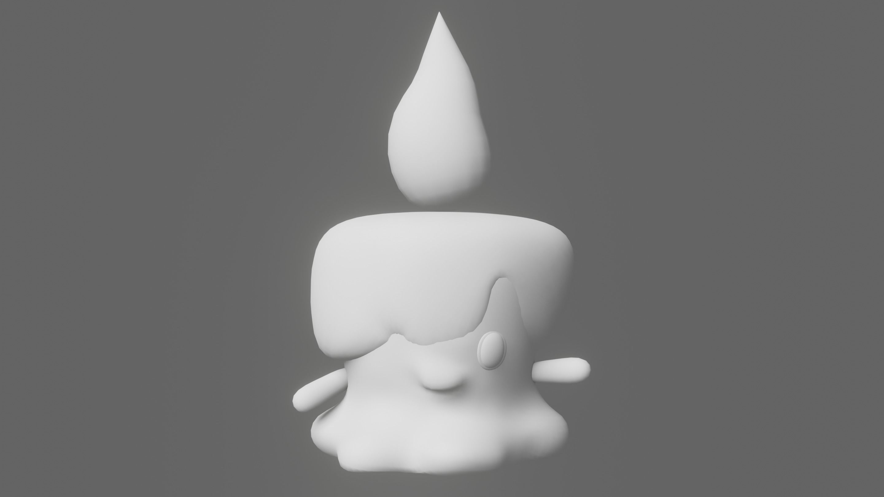 Pokemon Litwick 3D model rigged | CGTrader