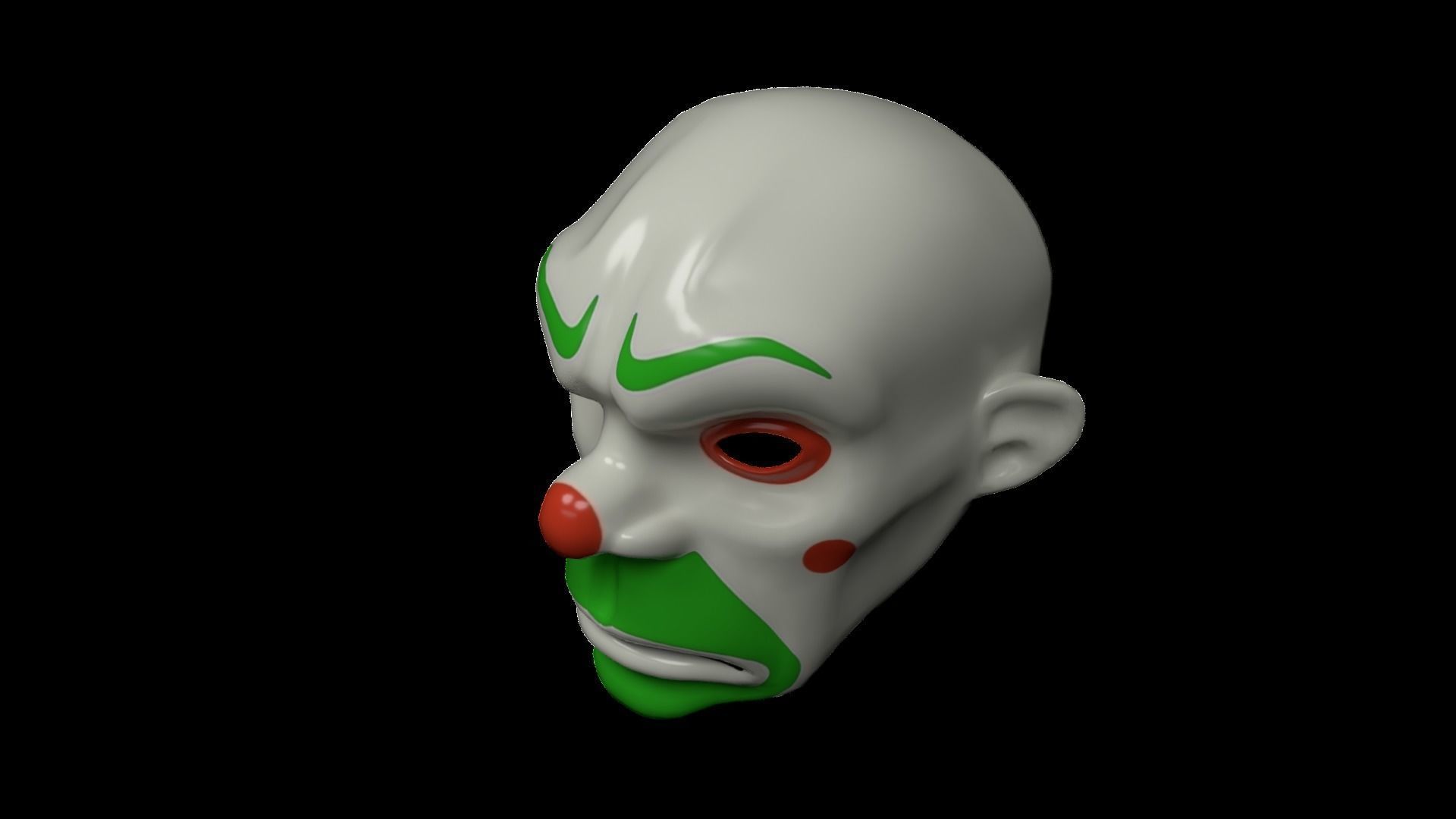 3D model Joker Mask Low Poly VR / AR / lowpoly CGTrader