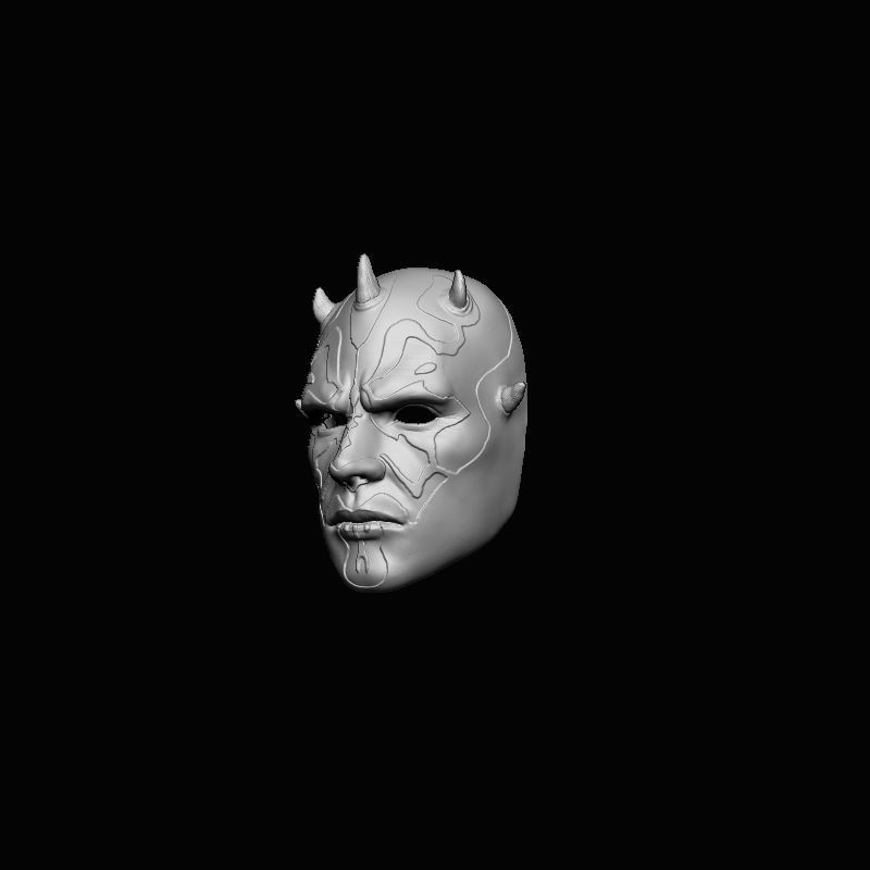 Darth Maul Mask - wearable 3D model 3D printable | CGTrader