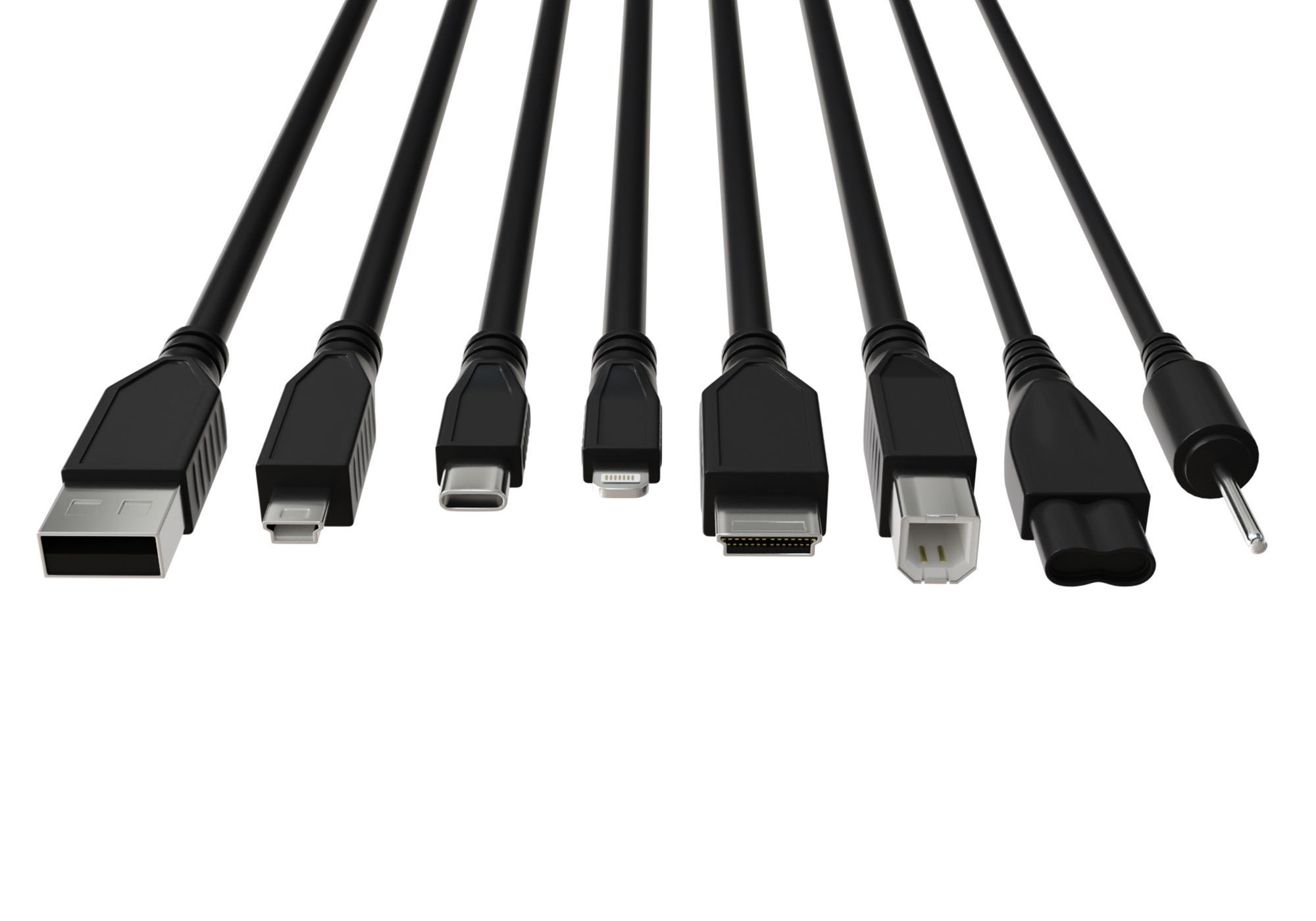 USB Cables and Connections 3D model | CGTrader
