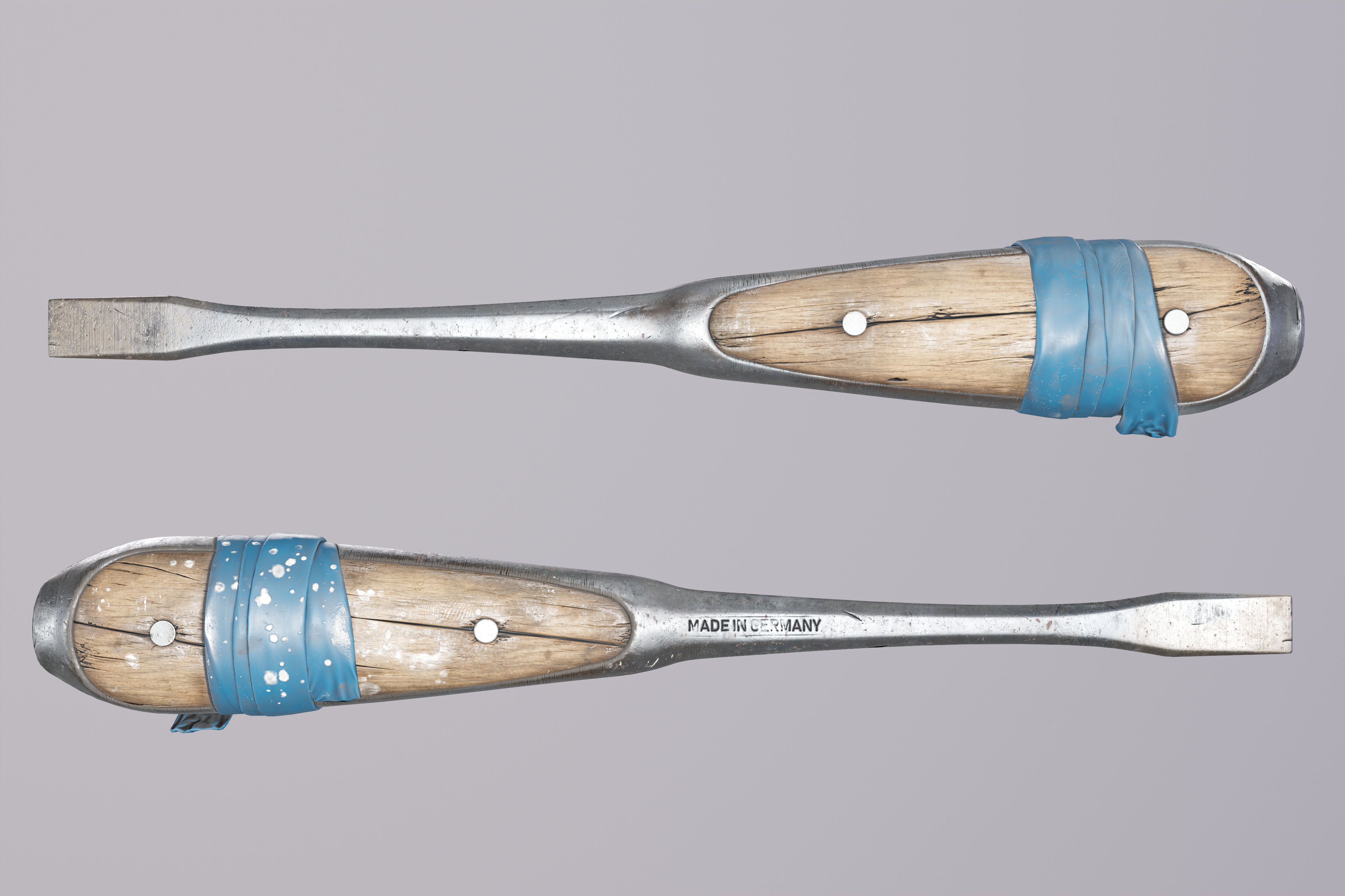 3D model Old German Screwdriver VR / AR / lowpoly CGTrader