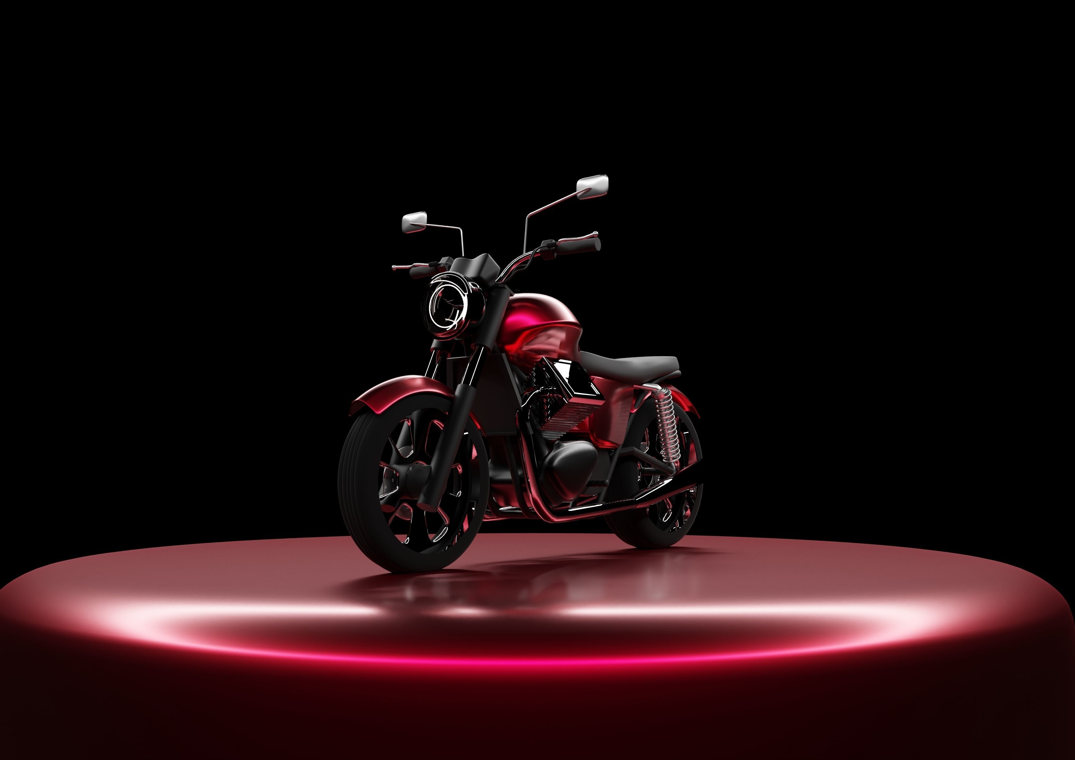 Low-Poly Low-Detail Motorcycle free 3D model | CGTrader