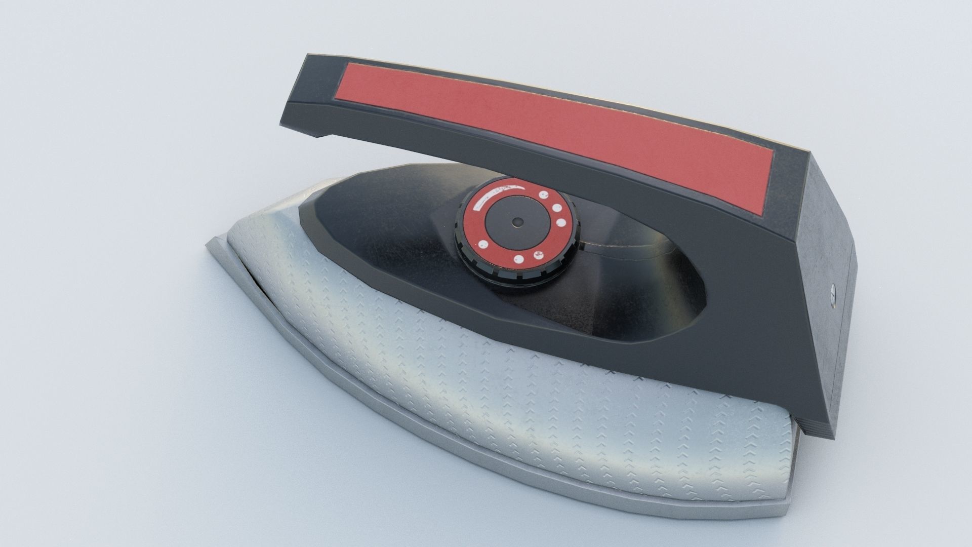 3D model Old steaming iron lowpoly VR / AR / lowpoly CGTrader