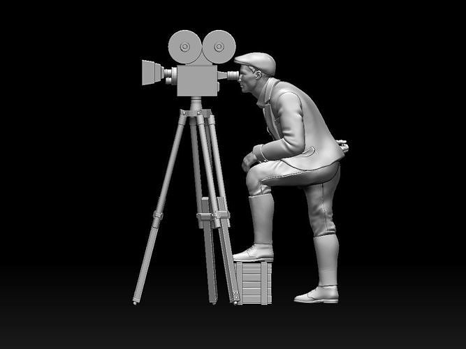 CAMERA MAN 3D model 3D printable CGTrader