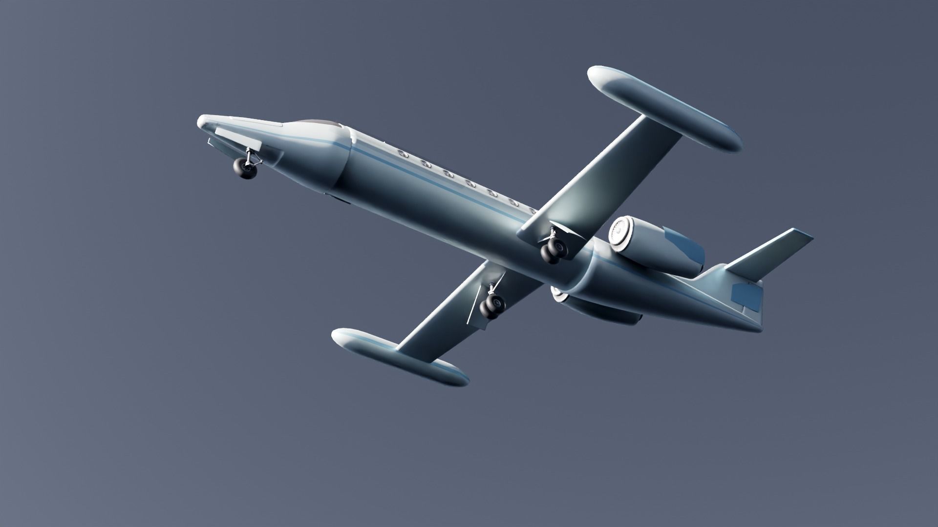 3D model Low Poly Private Jet VR / AR / low-poly | CGTrader