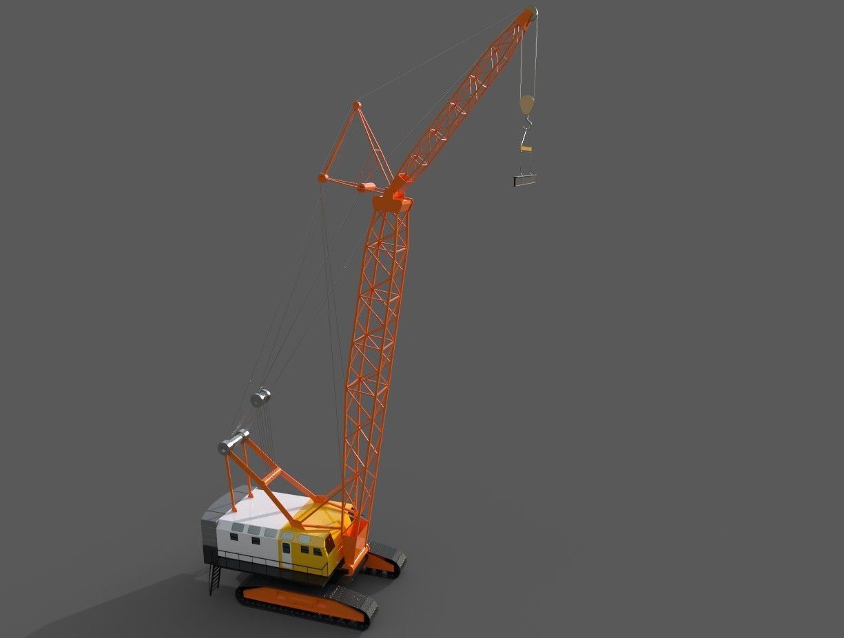 Crawler Crane 3D model | CGTrader