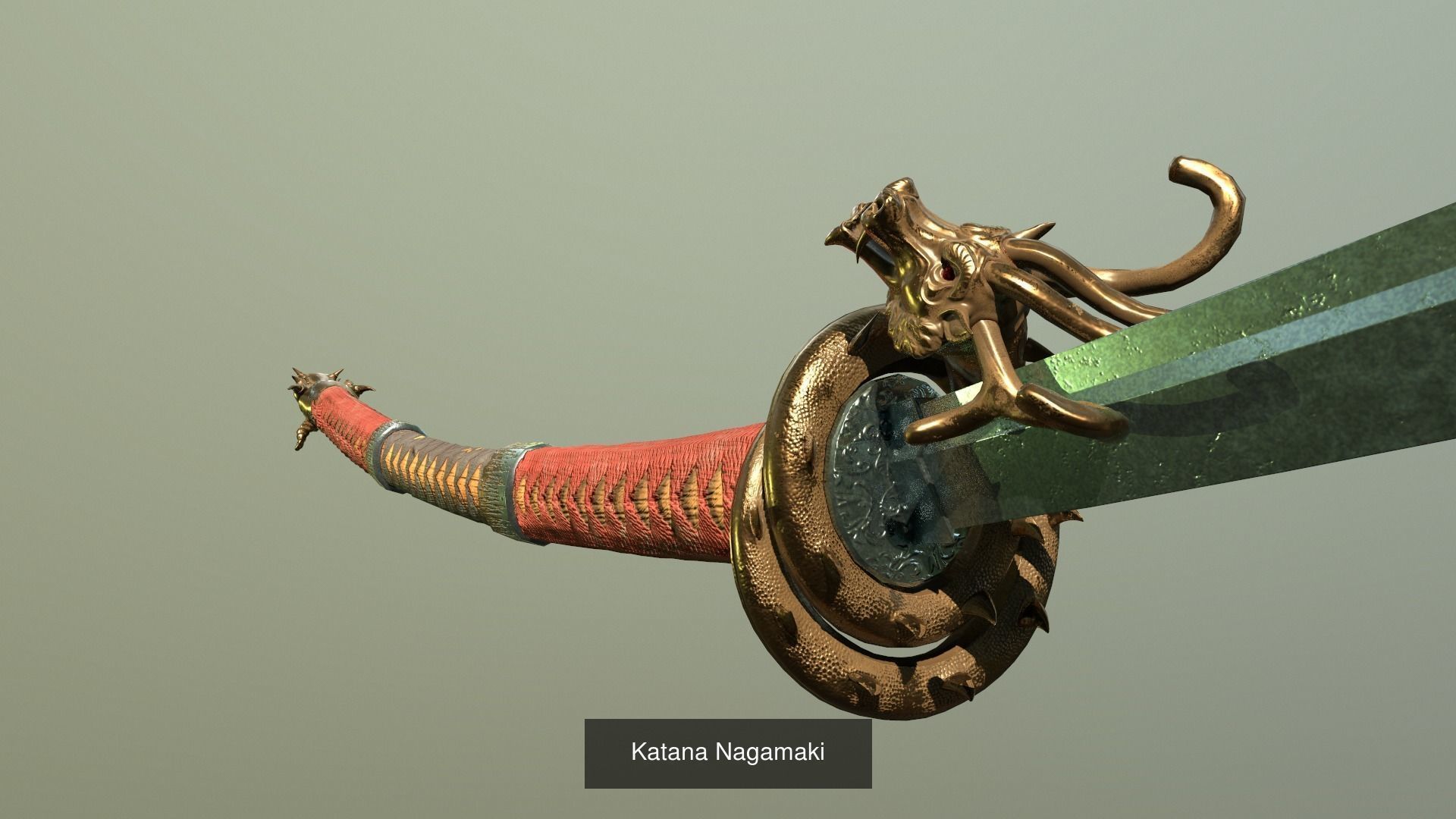 3D Model Collection Japanese weapons pack VR / AR / lowpoly CGTrader