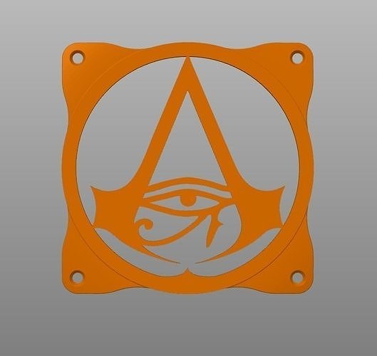 Assassin Creed Logo Fan Cover 120mm 3D model 3D printable | CGTrader