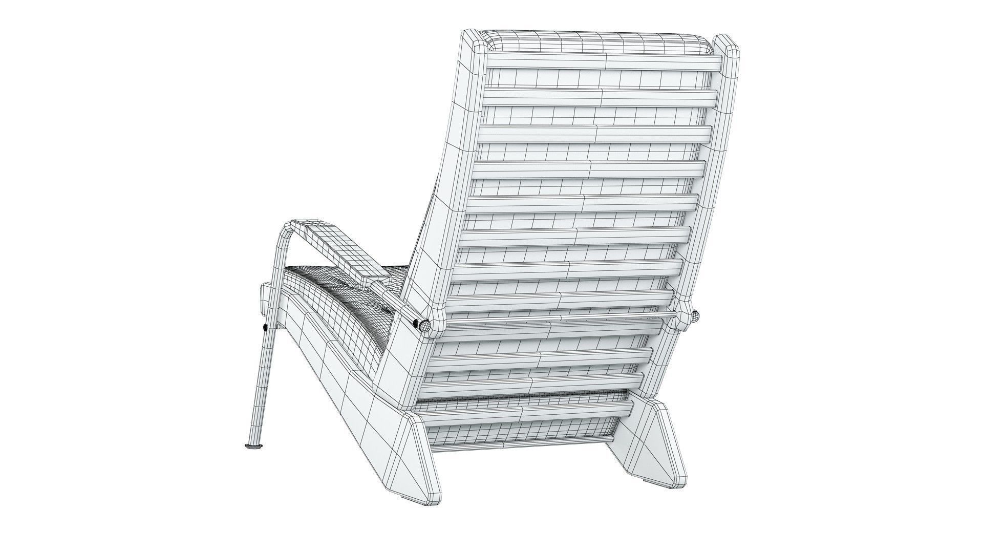 Fauteuil Kangourou lounge chair 3D model CGTrader