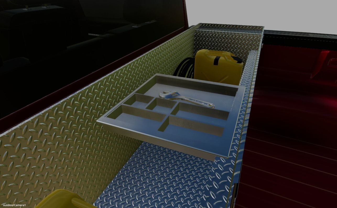 Custom Toolbox Tool Tray 3D model CGTrader