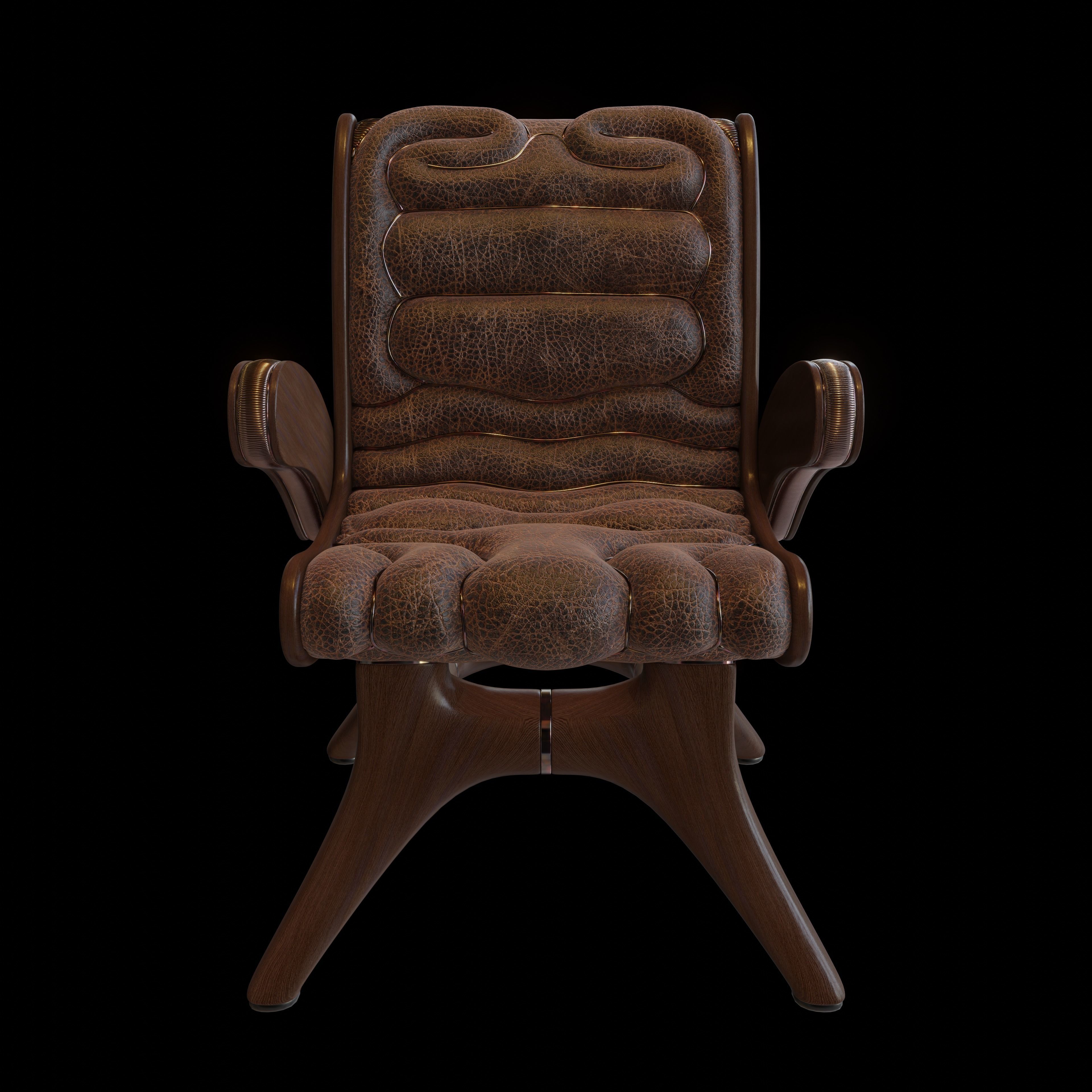 Organic Modern Tribal Chair 3D model CGTrader
