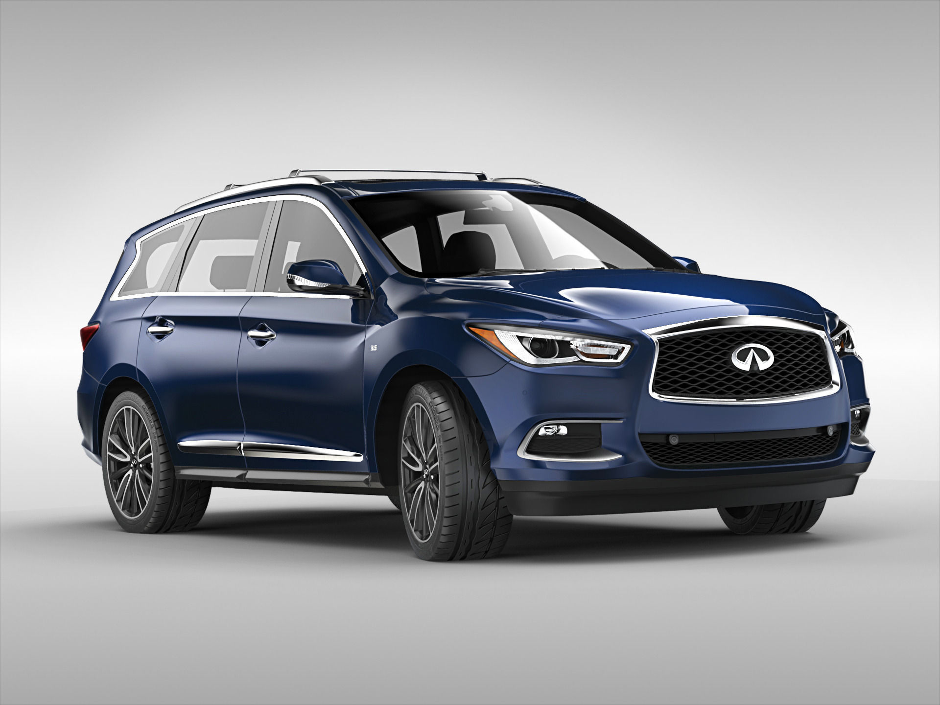 Infiniti QX60 2016 3D Model MAX OBJ 3DS FBX C4D MA MB