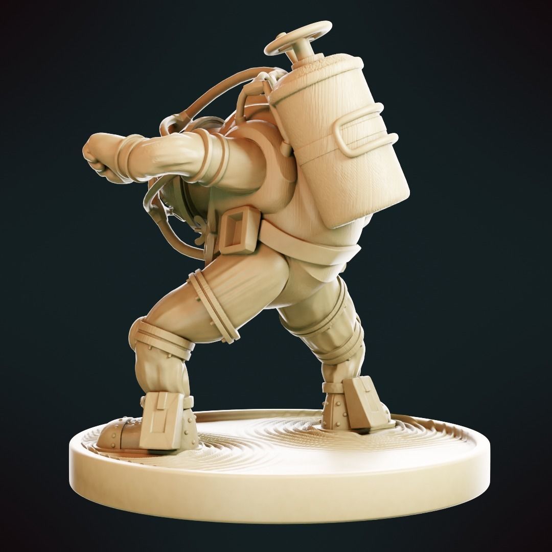 Bioshock - Big Daddy 3D model 3D printable | CGTrader