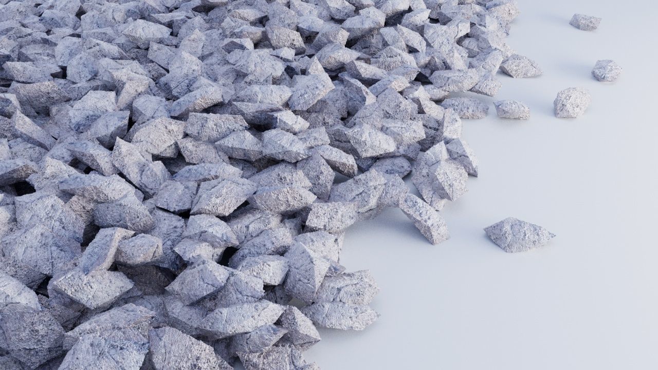 3D model Sharp rocks debris VR / AR / low-poly | CGTrader