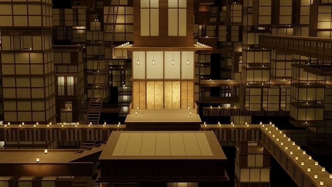 Infinity Castle Concept from Demon Slayer 3D model | CGTrader