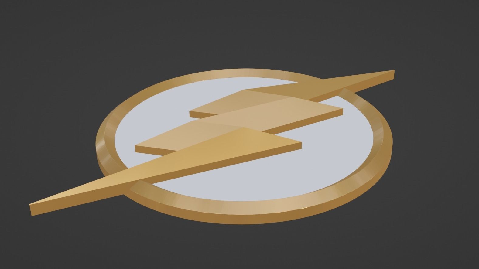 The Flash emblem 3D model 3D printable | CGTrader