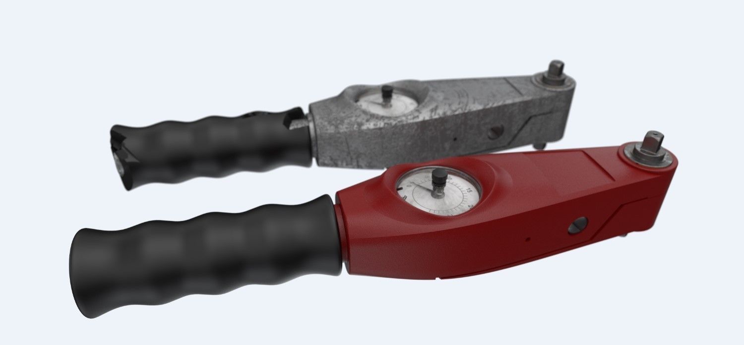 Dial Torque Meter 3D model CGTrader