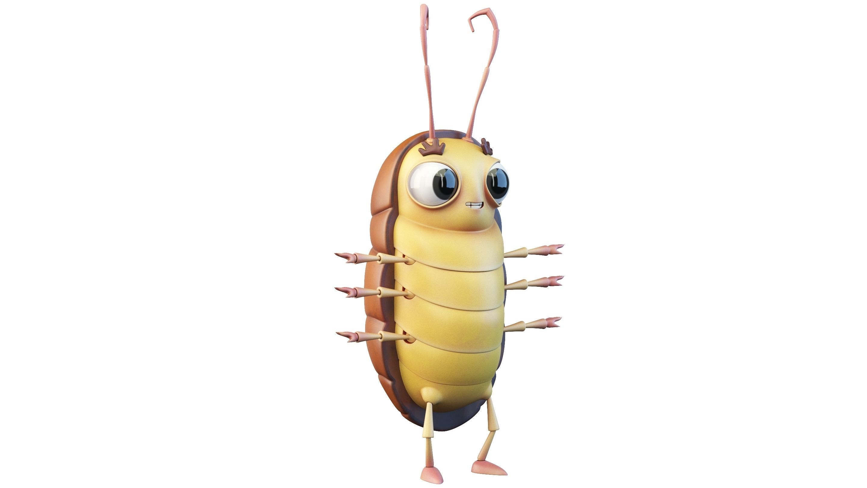 Cartoon Beetle Character 3D model | CGTrader