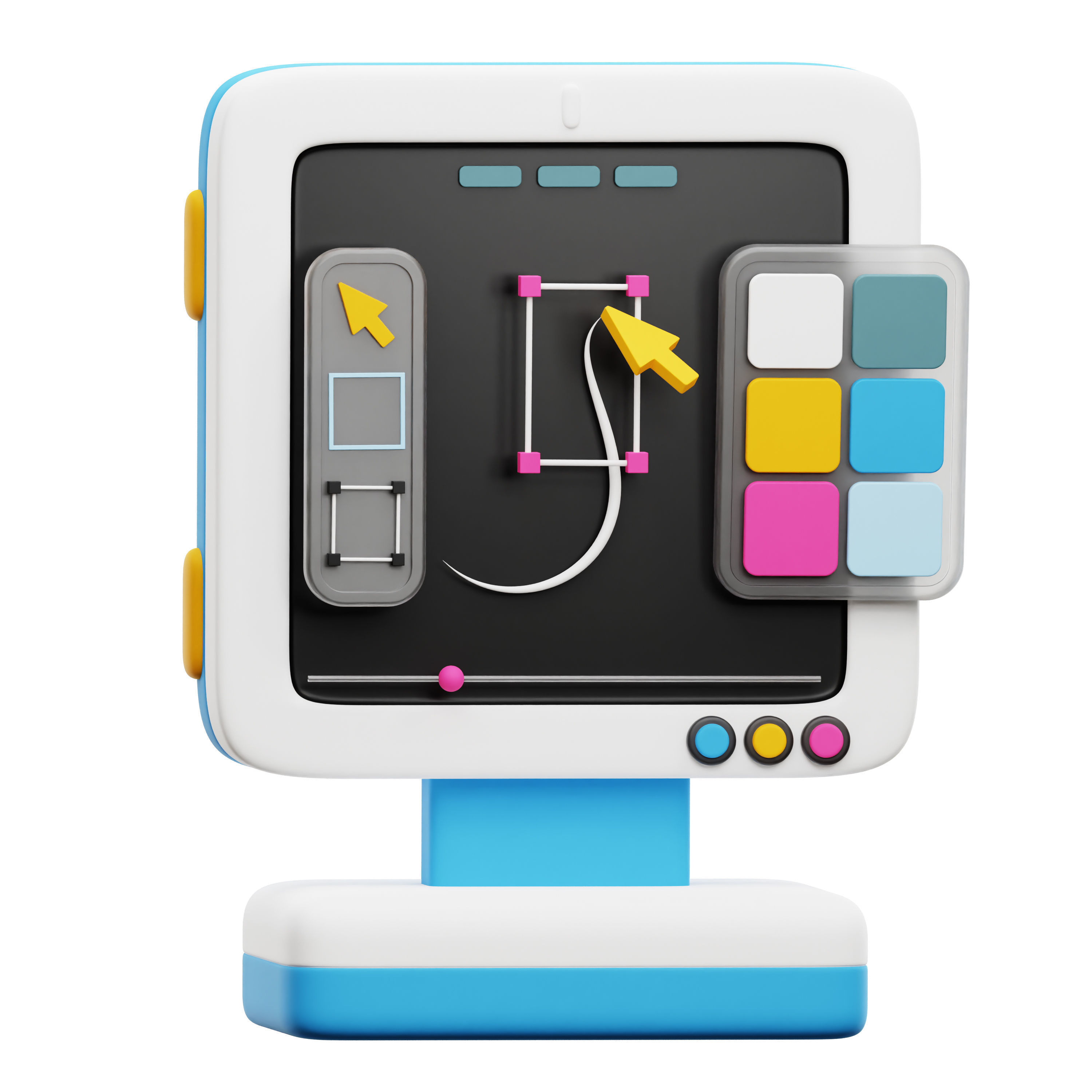 3D model Digital Printing Icon Pack 3D Model VR / AR / low-poly | CGTrader
