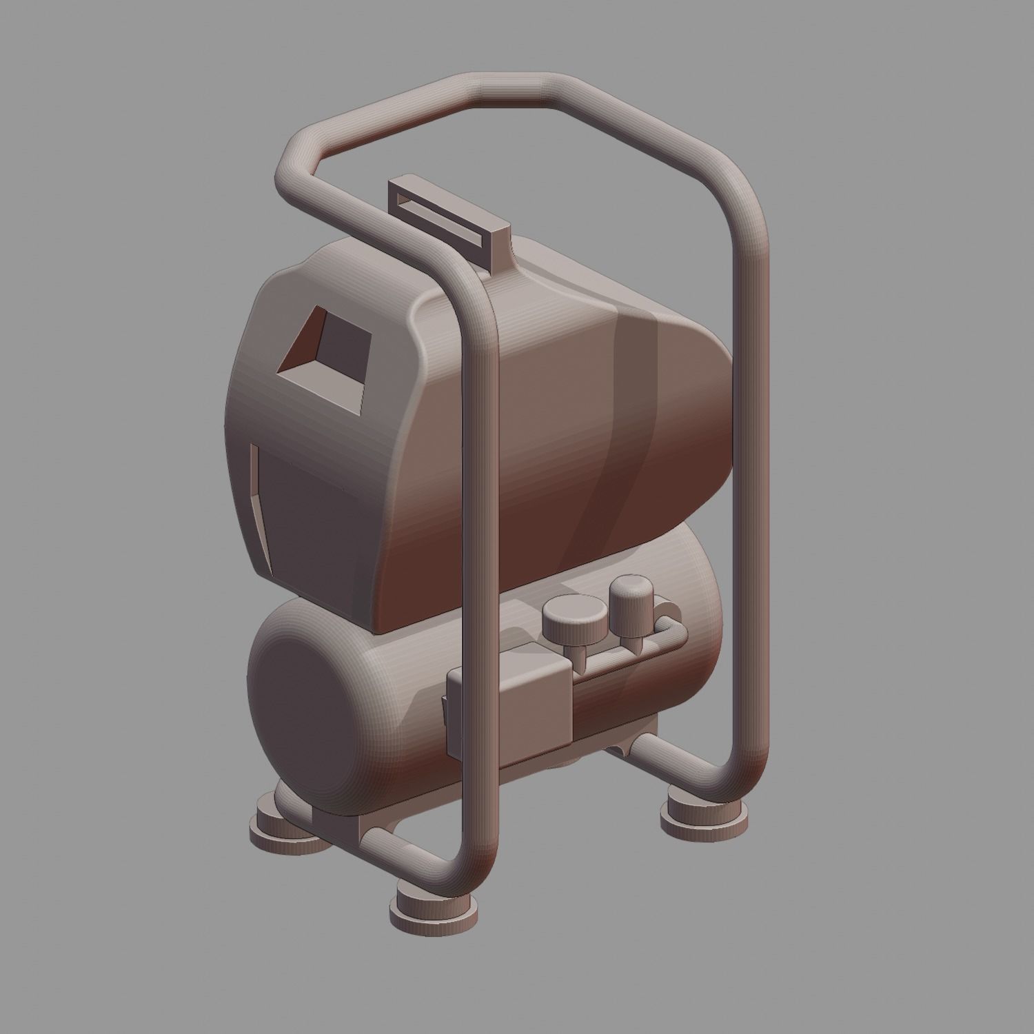 Air Compressor inc scaled files for diorama and action figures 3D