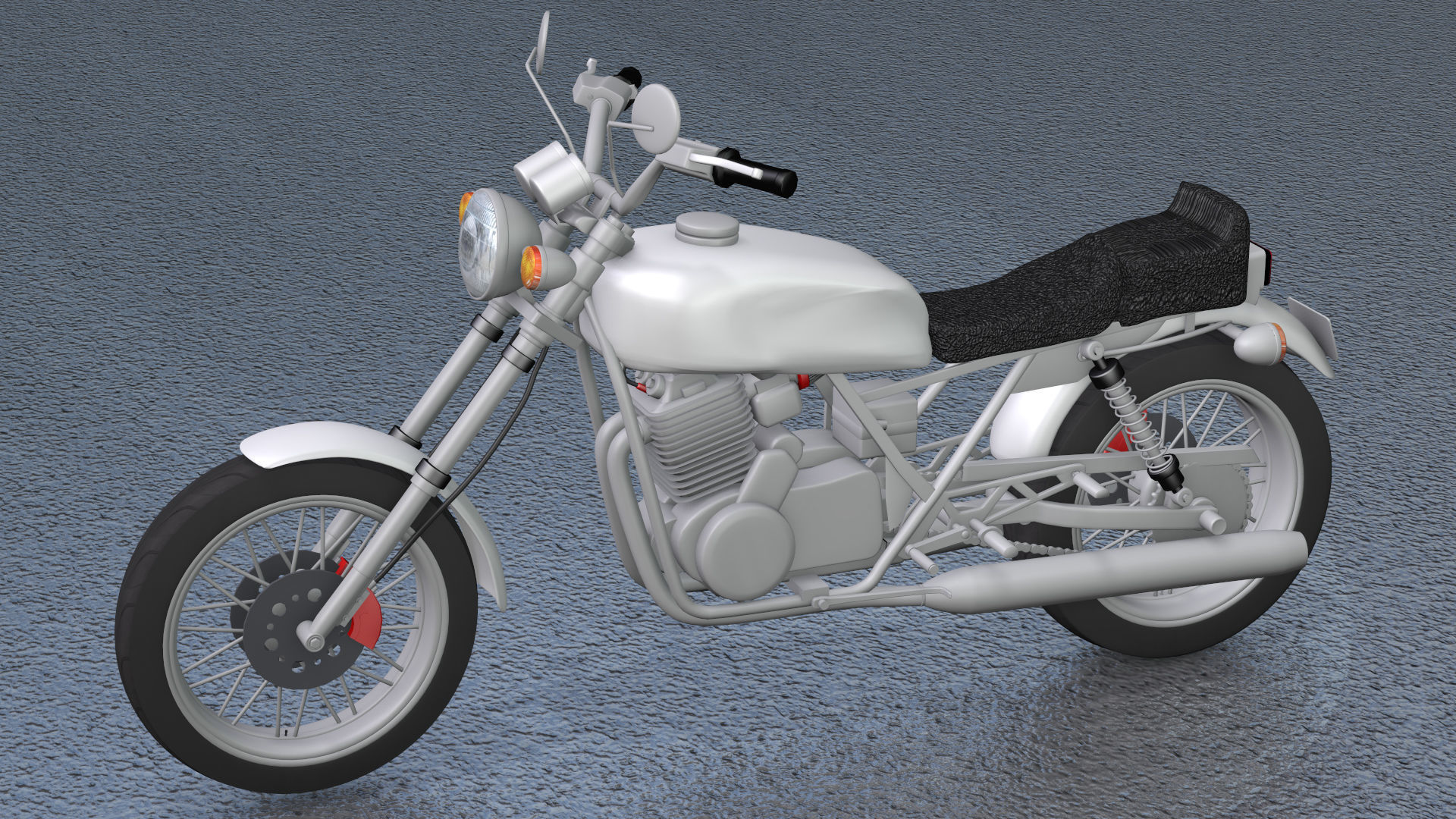 Classic Motorcycle Collection 3D model CGTrader