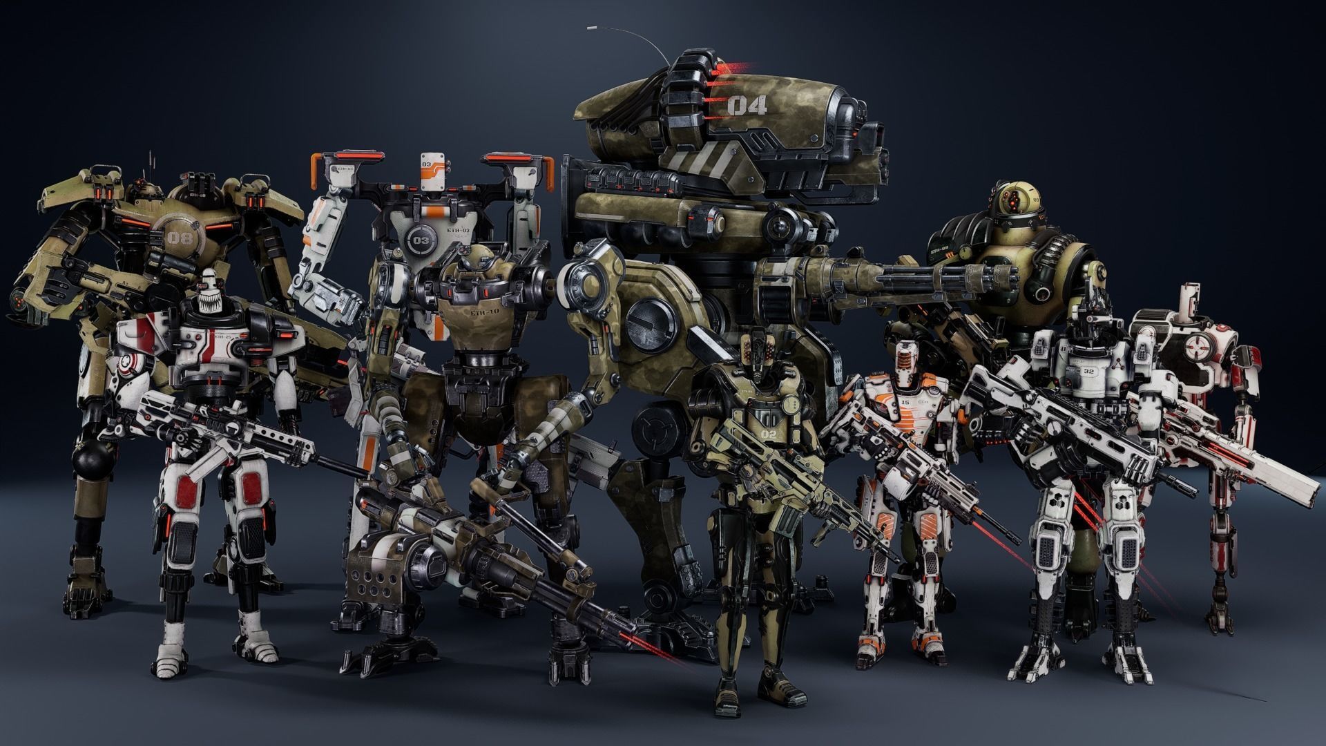 Super Bot pack Vol2 3D Model Collection | CGTrader