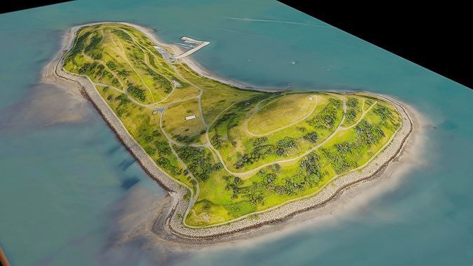 Spectacle Island Boston 3d model terrain 3D model | CGTrader