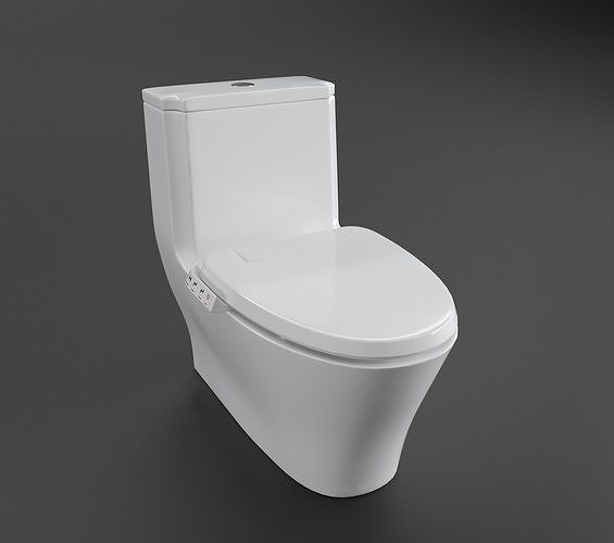 K23188 Onepiece compact elongated dualflush toilet 3D model CGTrader